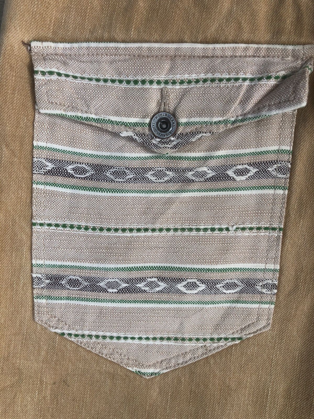 Japanese Brand Japanese Concave attempt Blanket Navajo Boro Denim Size US 31 - 14 Thumbnail