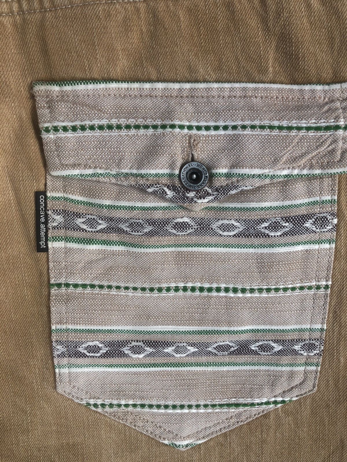 Japanese Brand Japanese Concave attempt Blanket Navajo Boro Denim Size US 31 - 13 Thumbnail