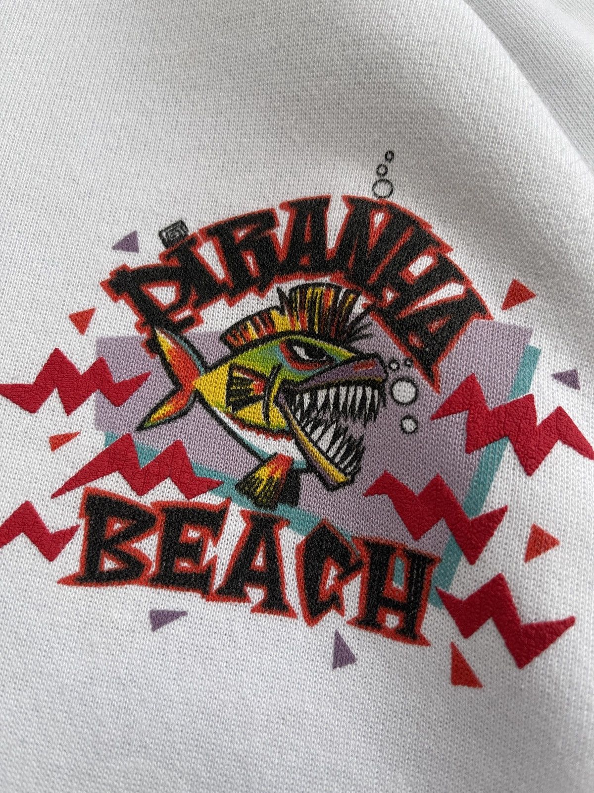 Vintage 1987 Surf And Street Piranha Beach Sweatshirt Size US S / EU 44-46 / 1 - 10 Thumbnail