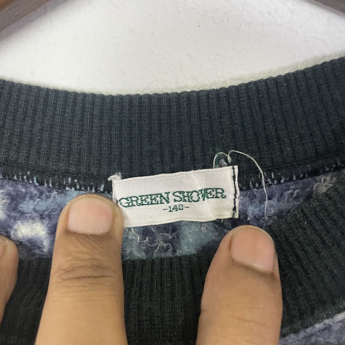 Other Vintage Green Shower Art Kids Sweatshirt Size US S / EU 44-46 / 1 - 5 Thumbnail