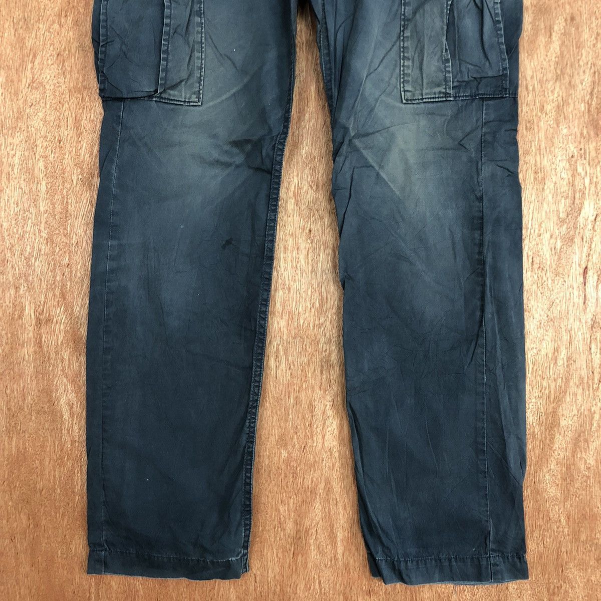 Faded Glory DLL GU Japan Blue faded Multipocket Cargo Pants #c653 Size US 32 / EU 48 - 3 Thumbnail