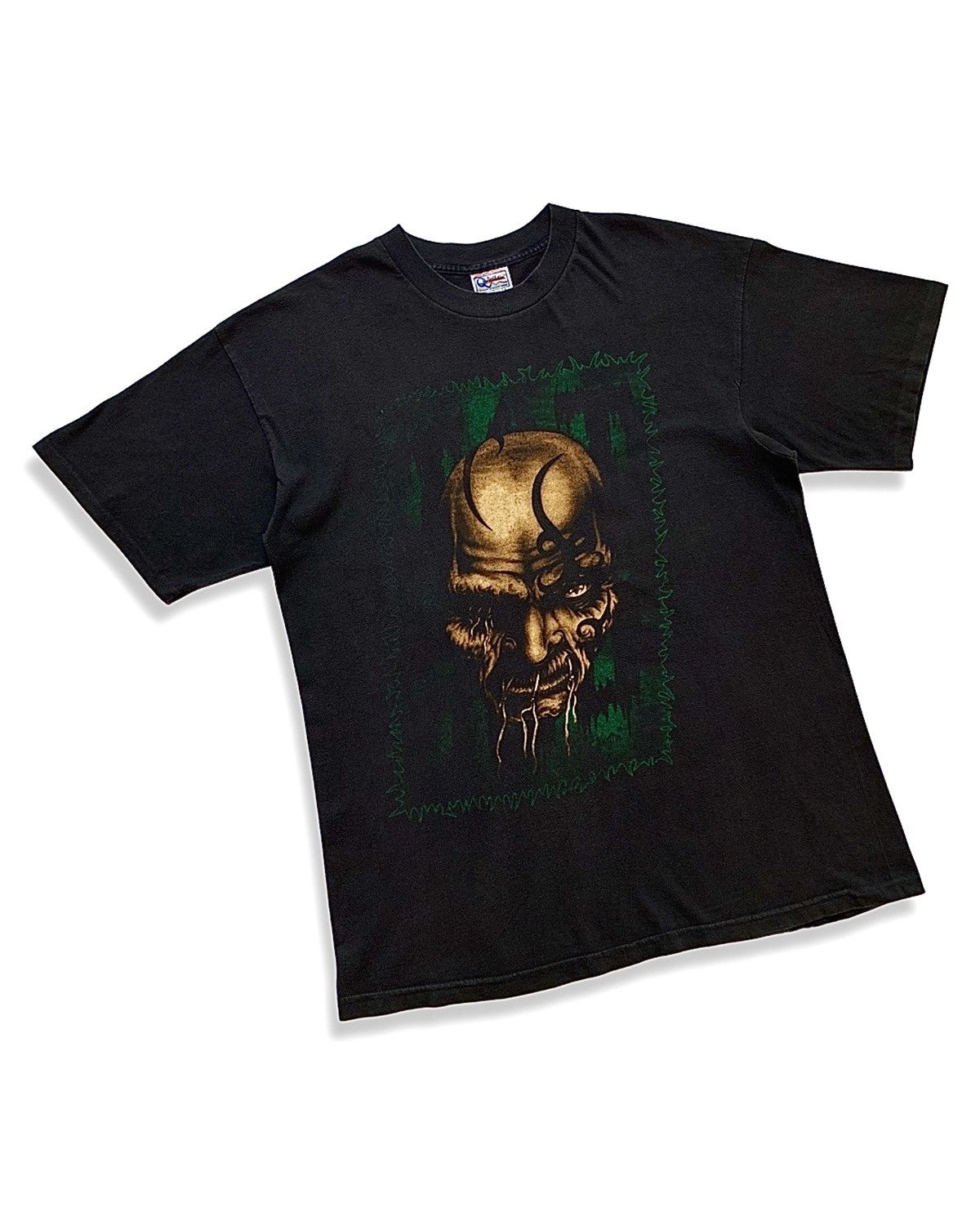 Band Tees × Rap Tees × Vintage Vintage 90s Gangsta Gang SATAN’S DISCIPLE USA Tee Size US XL / EU 56 / 4 - 2 Thumbnail