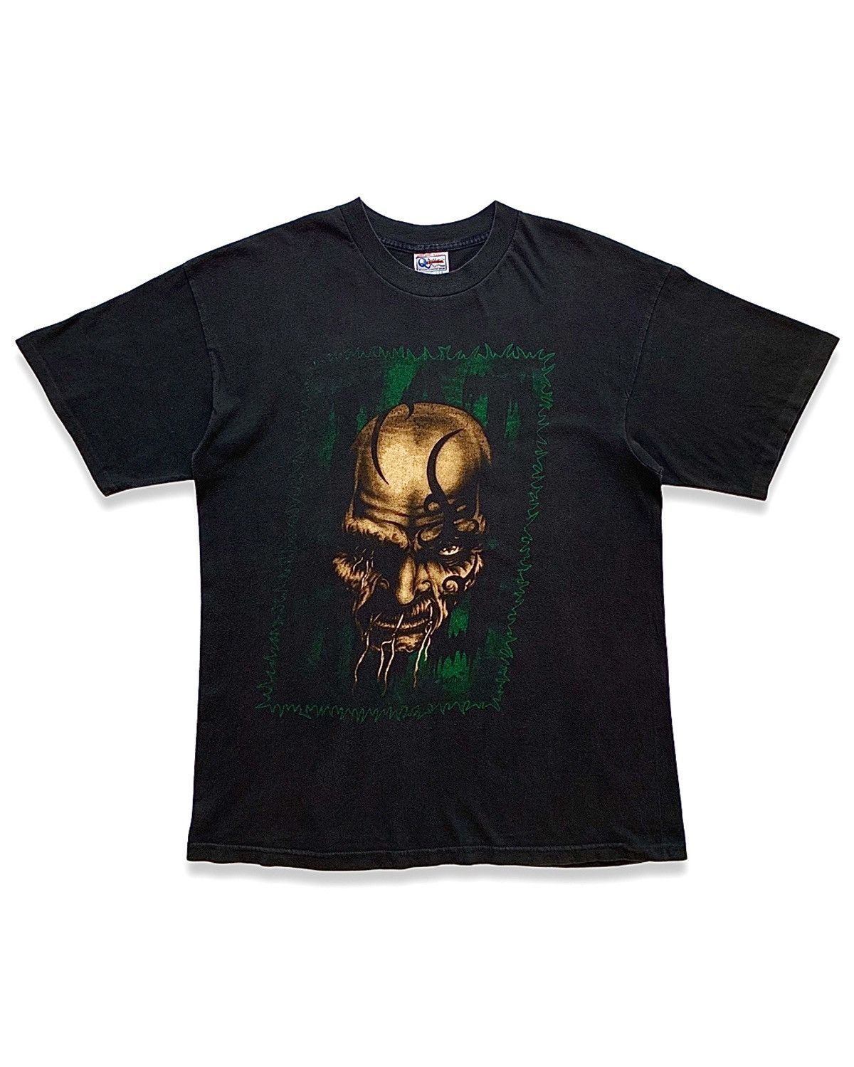 Band Tees × Rap Tees × Vintage Vintage 90s Gangsta Gang SATAN’S DISCIPLE USA Tee Size US XL / EU 56 / 4 - 1 Thumbnail
