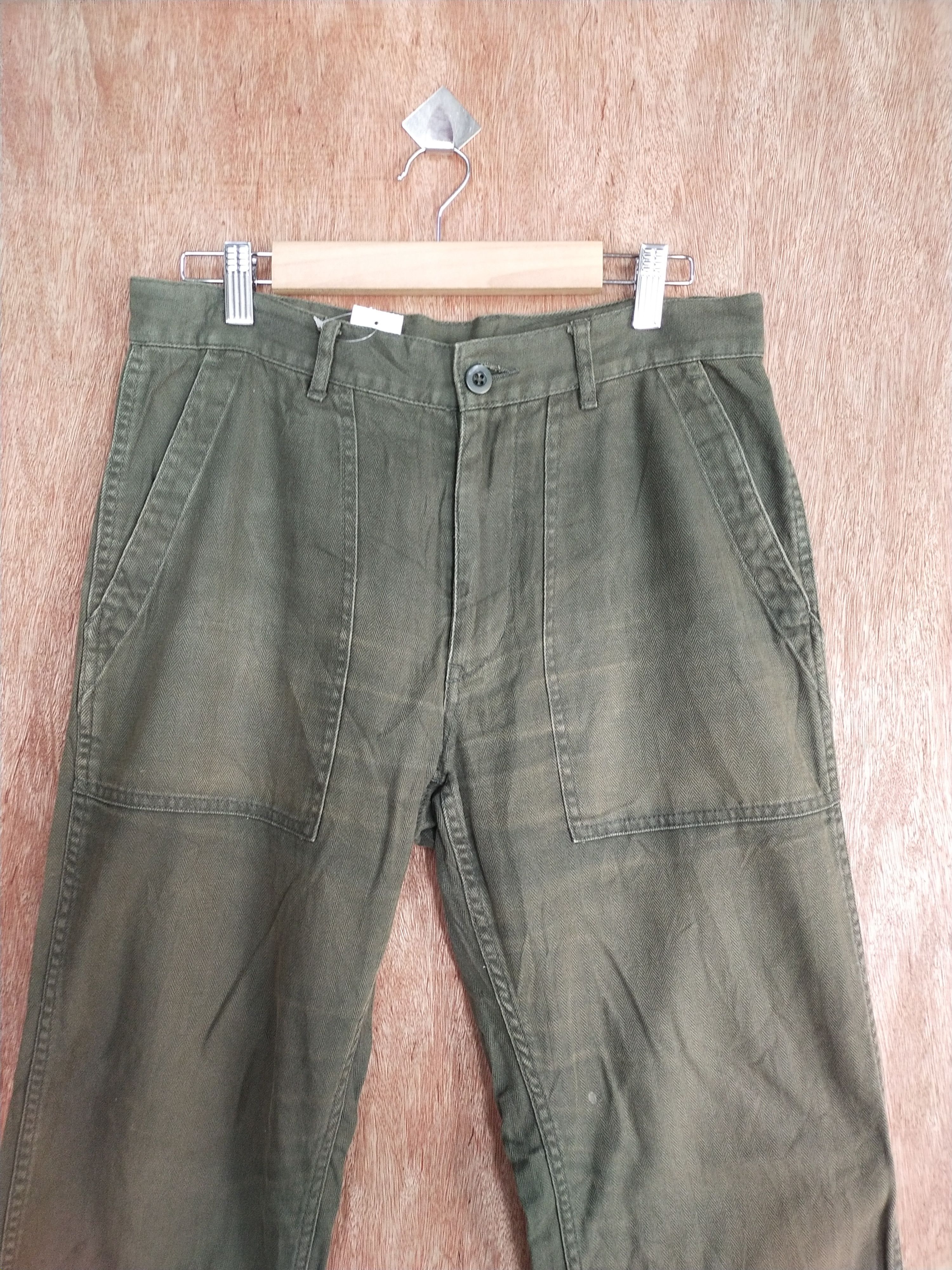 Faded Glory Japan brown buckle back faded painter pants denim #S057 Size US 30 / EU 46 - 2 Thumbnail