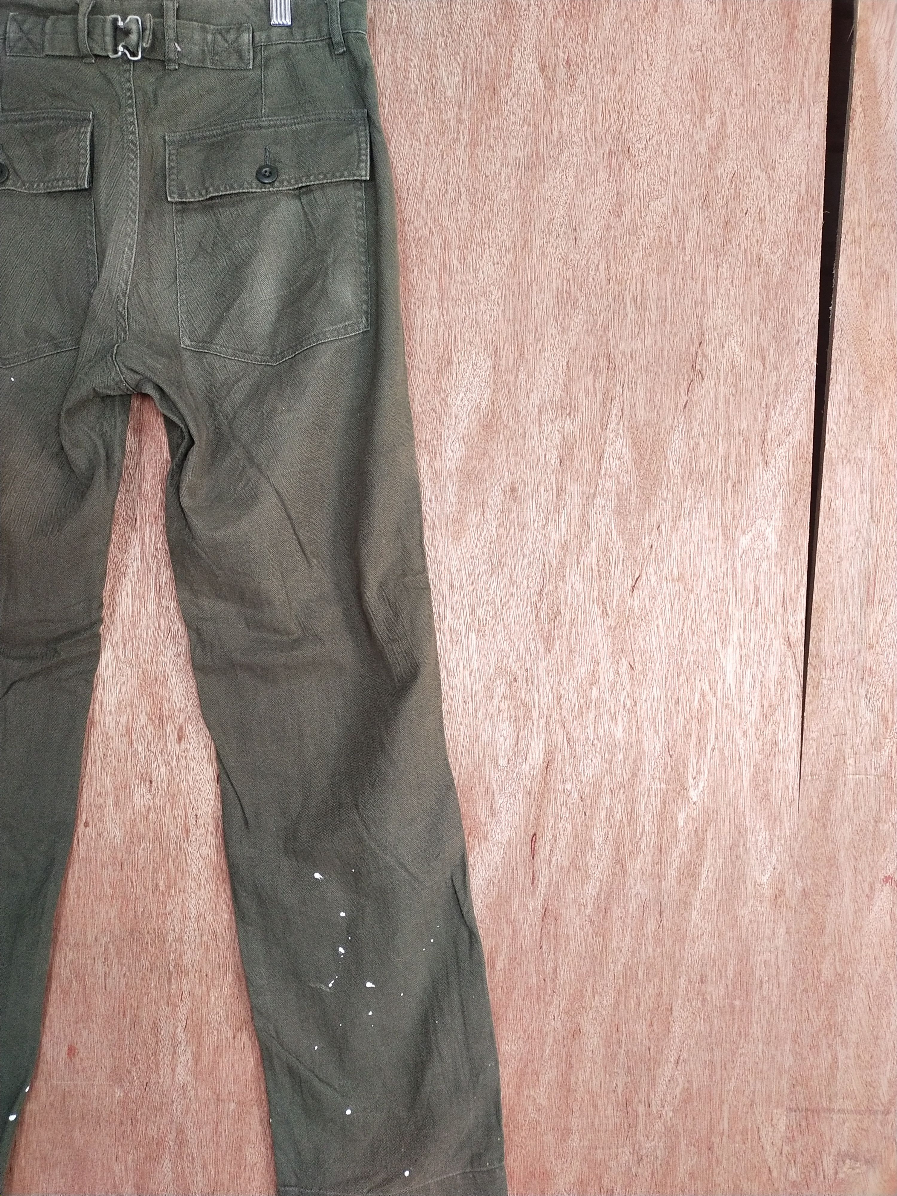 Faded Glory Japan brown buckle back faded painter pants denim #S057 Size US 30 / EU 46 - 13 Thumbnail