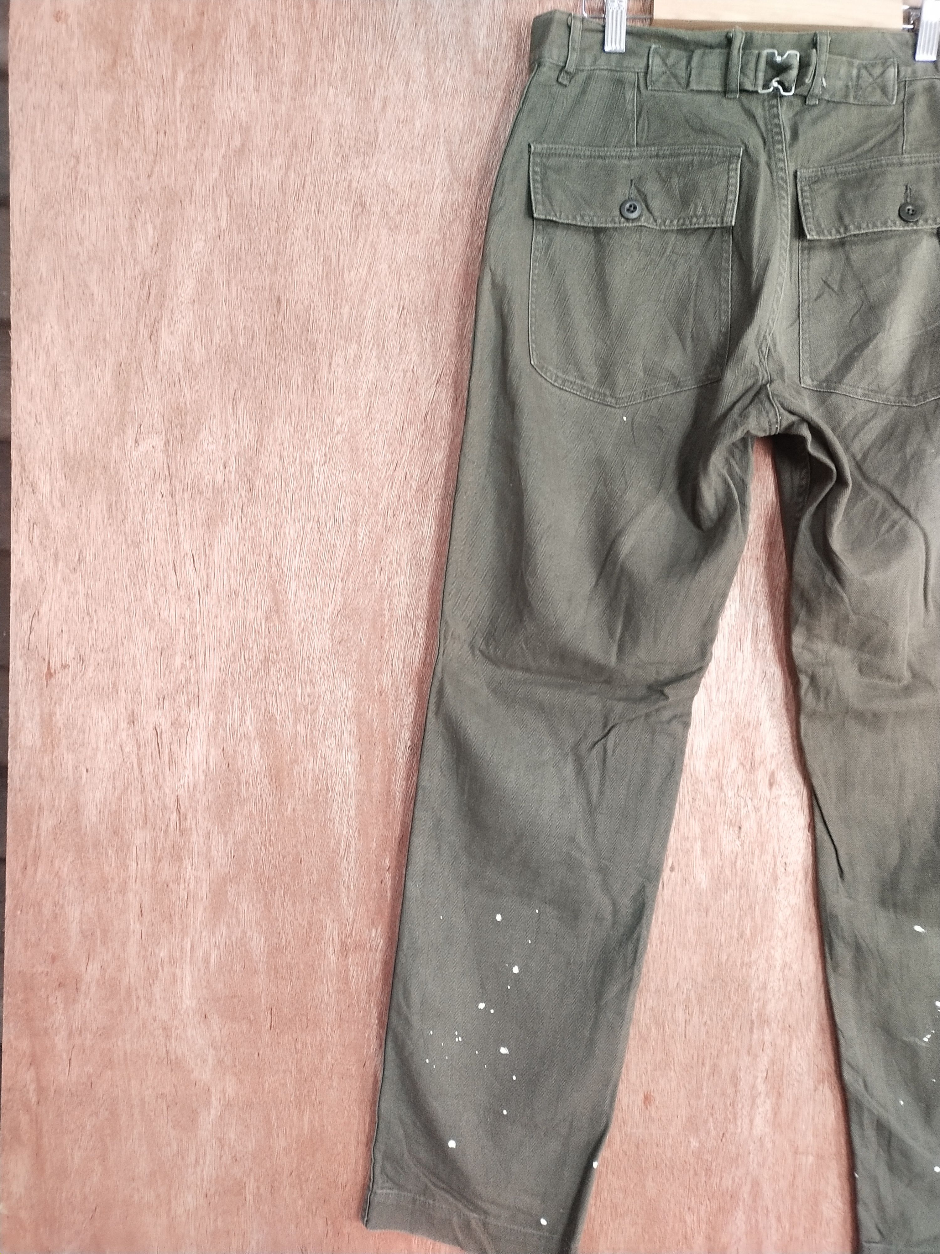 Faded Glory Japan brown buckle back faded painter pants denim #S057 Size US 30 / EU 46 - 11 Thumbnail