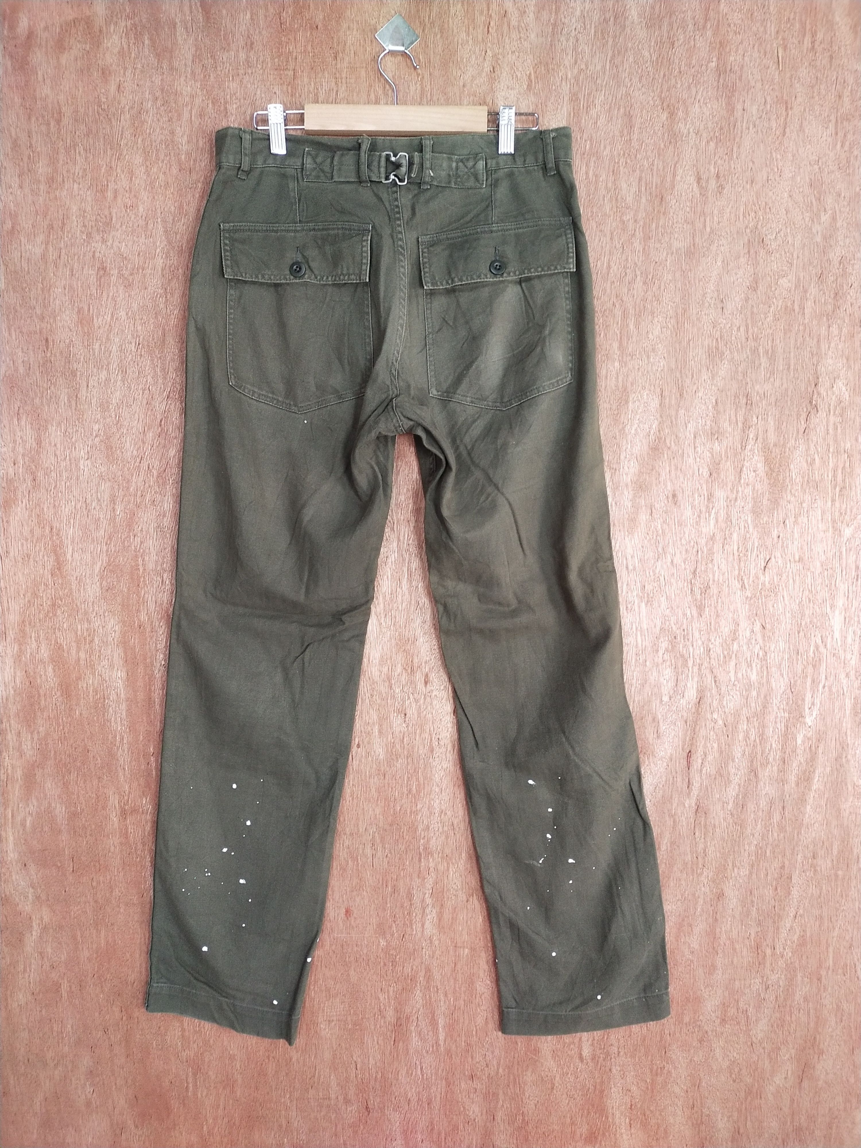 Faded Glory Japan brown buckle back faded painter pants denim #S057 Size US 30 / EU 46 - 9 Thumbnail