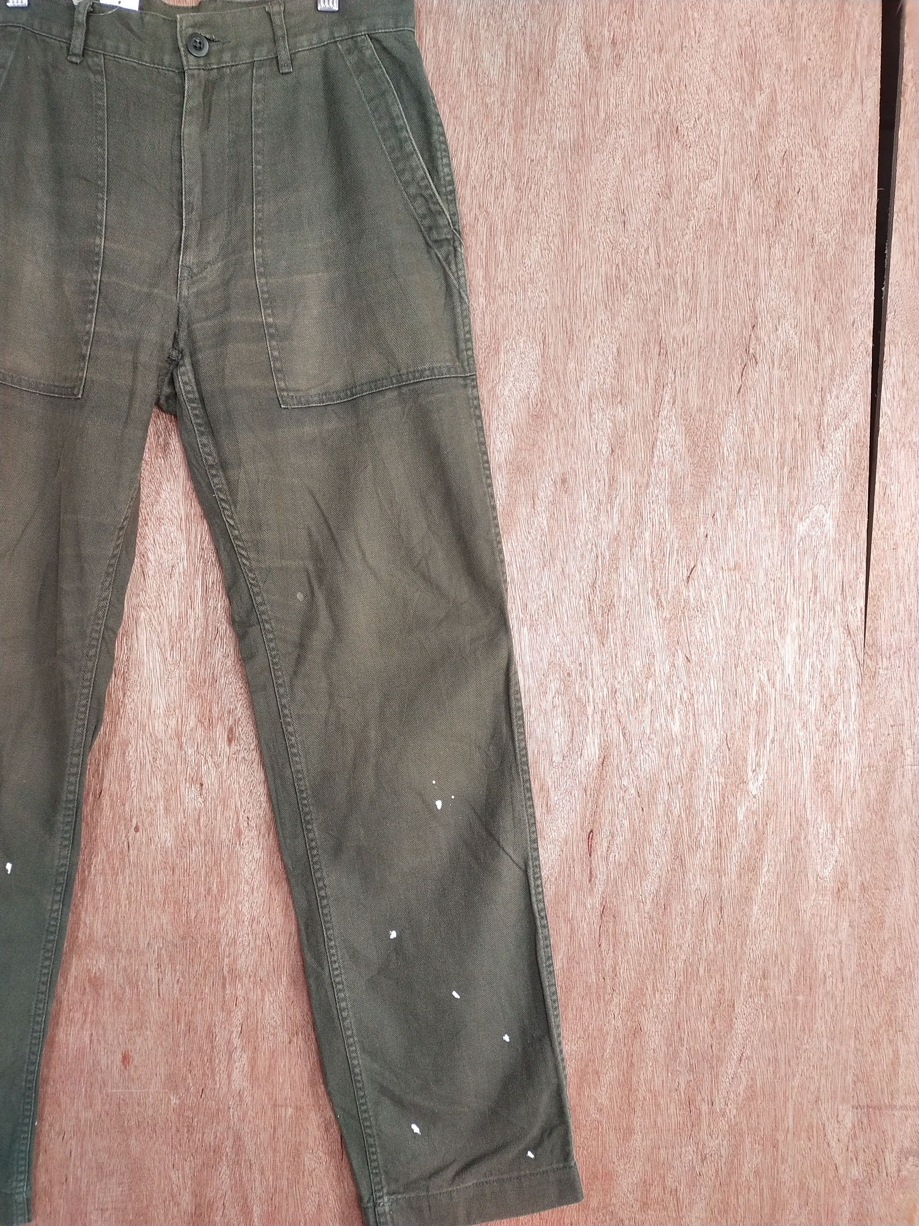 Faded Glory Japan brown buckle back faded painter pants denim #S057 Size US 30 / EU 46 - 7 Thumbnail