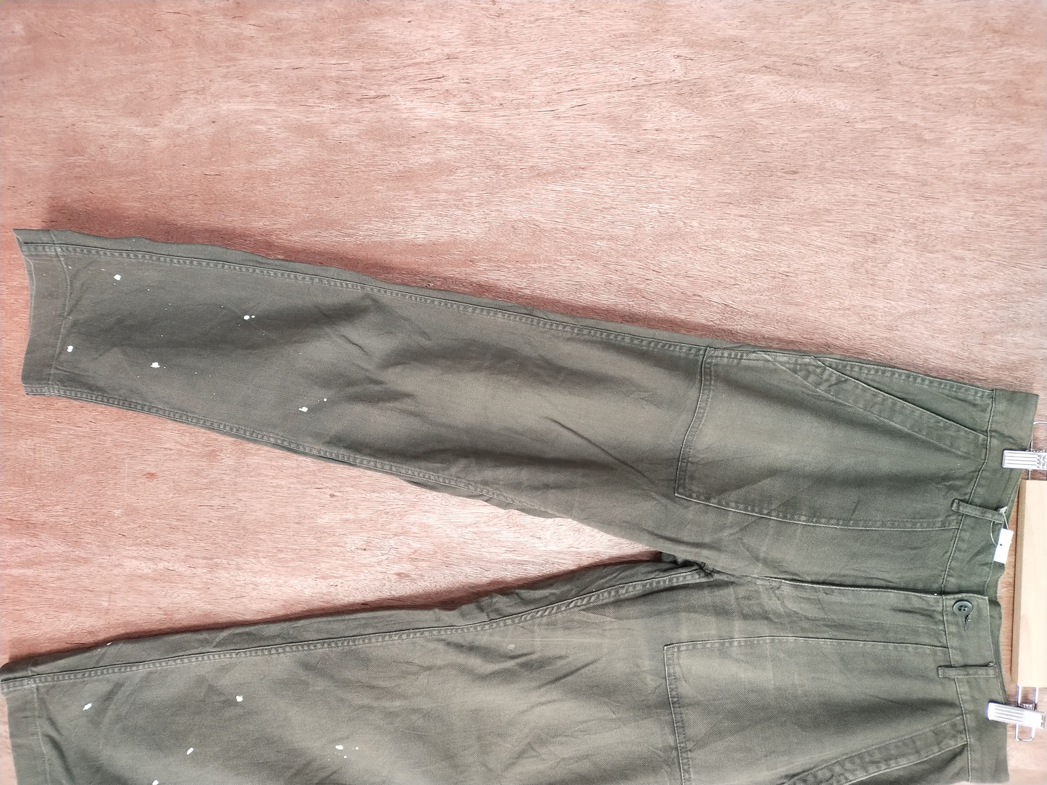 Faded Glory Japan brown buckle back faded painter pants denim #S057 Size US 30 / EU 46 - 5 Thumbnail