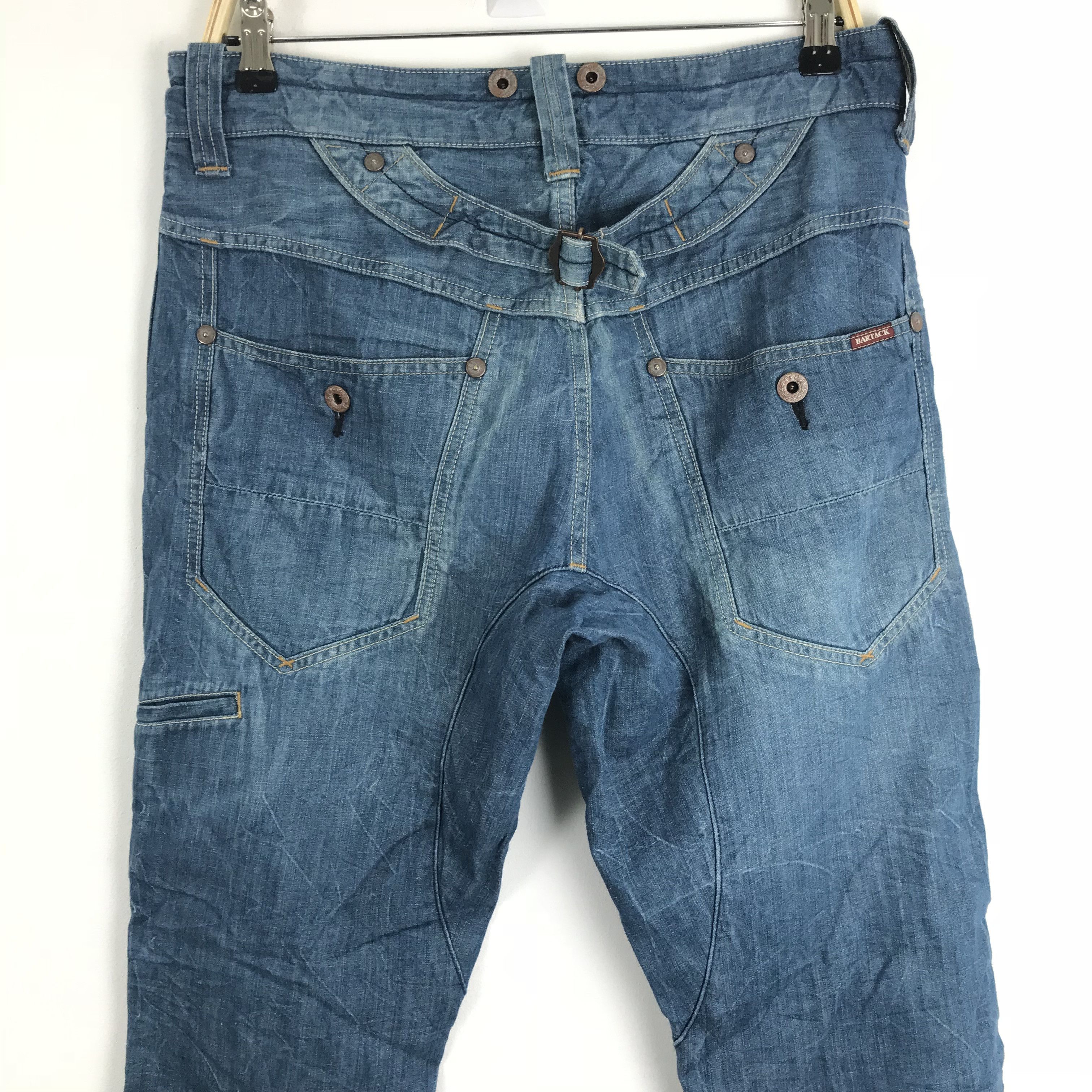 Japanese Brand × Vintage X107 rare 90s BARTACK japan workwear distressed cargo denim Size US 34 / EU 50 - 2 Thumbnail