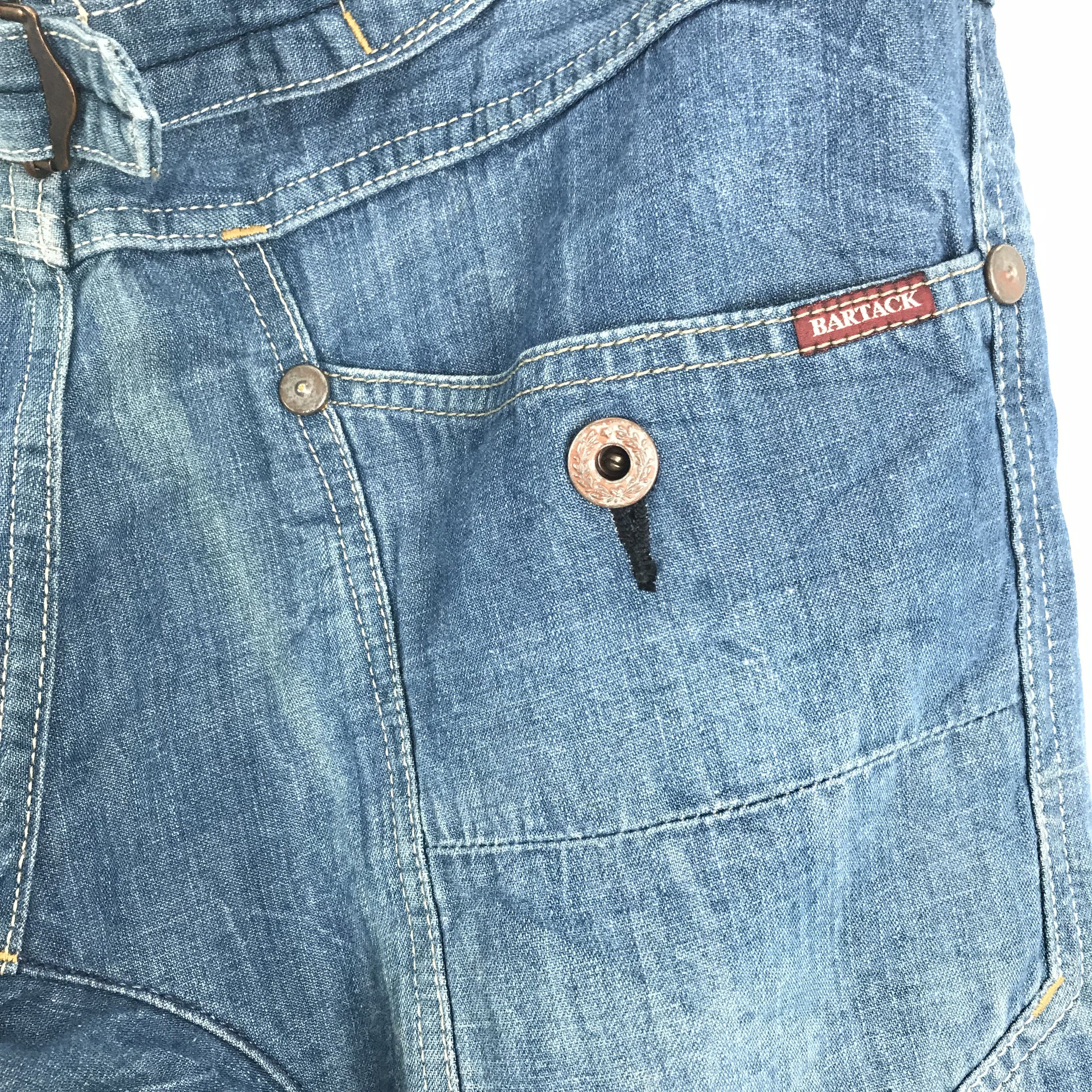 Japanese Brand × Vintage X107 rare 90s BARTACK japan workwear distressed cargo denim Size US 34 / EU 50 - 4 Thumbnail