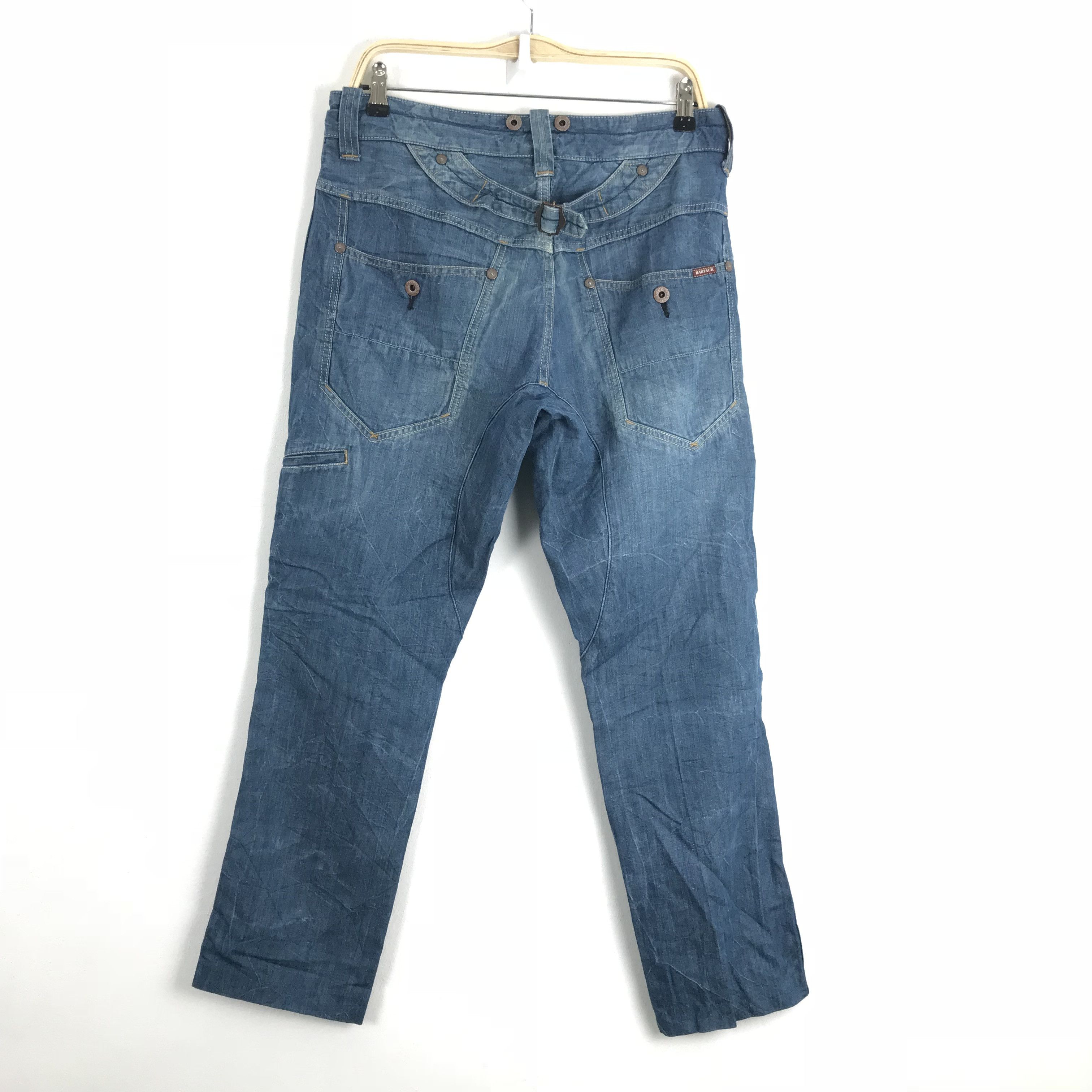 Japanese Brand × Vintage X107 rare 90s BARTACK japan workwear distressed cargo denim Size US 34 / EU 50 - 1 Thumbnail