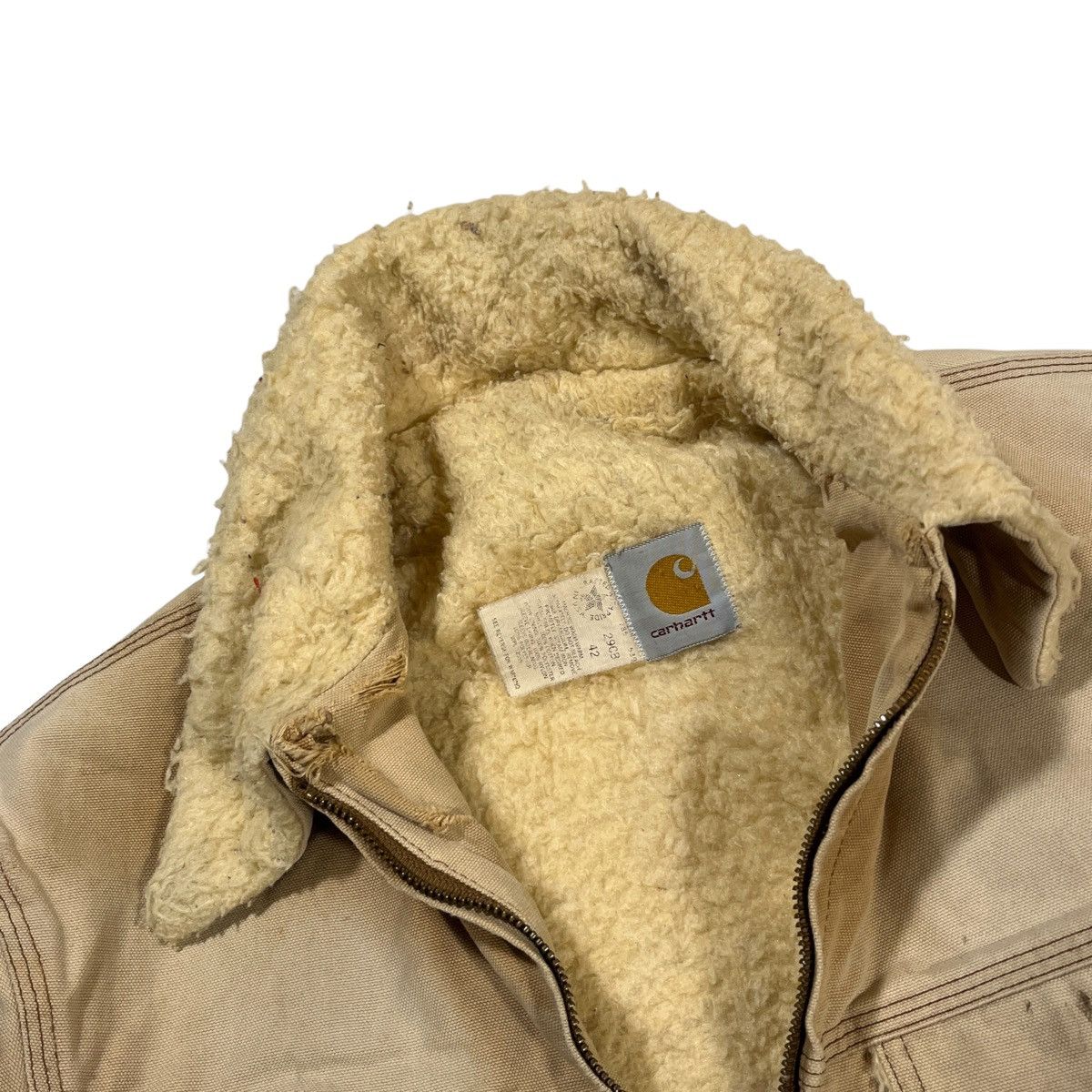 Carhartt 80s Carhartt Sherpa Lined Detroit Jacket Size US M / EU 48-50 / 2 - 2 Thumbnail