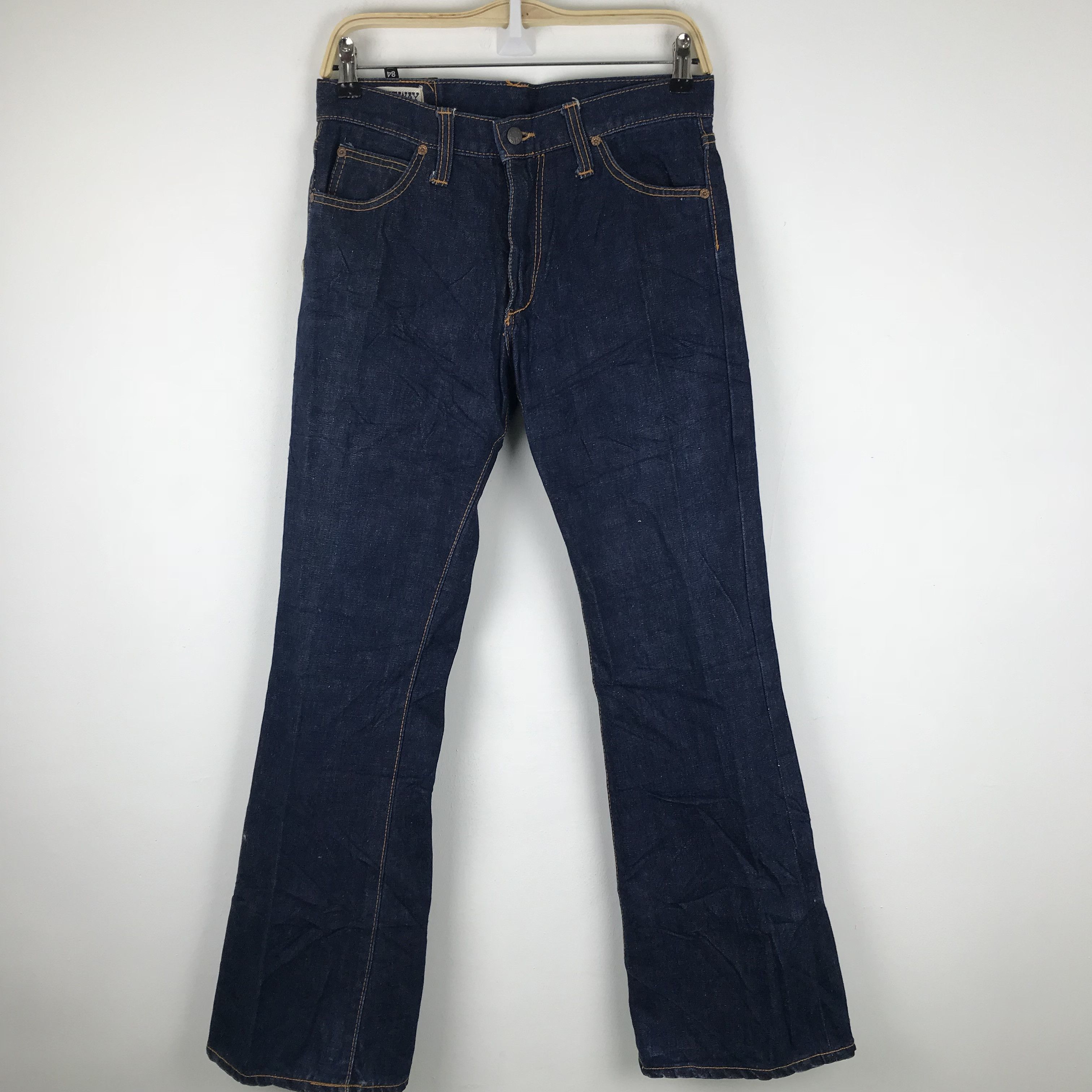 Blue Blue Japan × Vintage X109 VTG BLUE WAY JAPANESE BLUE INDIGO bootcut FLARED DENIM Size US 31 - 4 Thumbnail