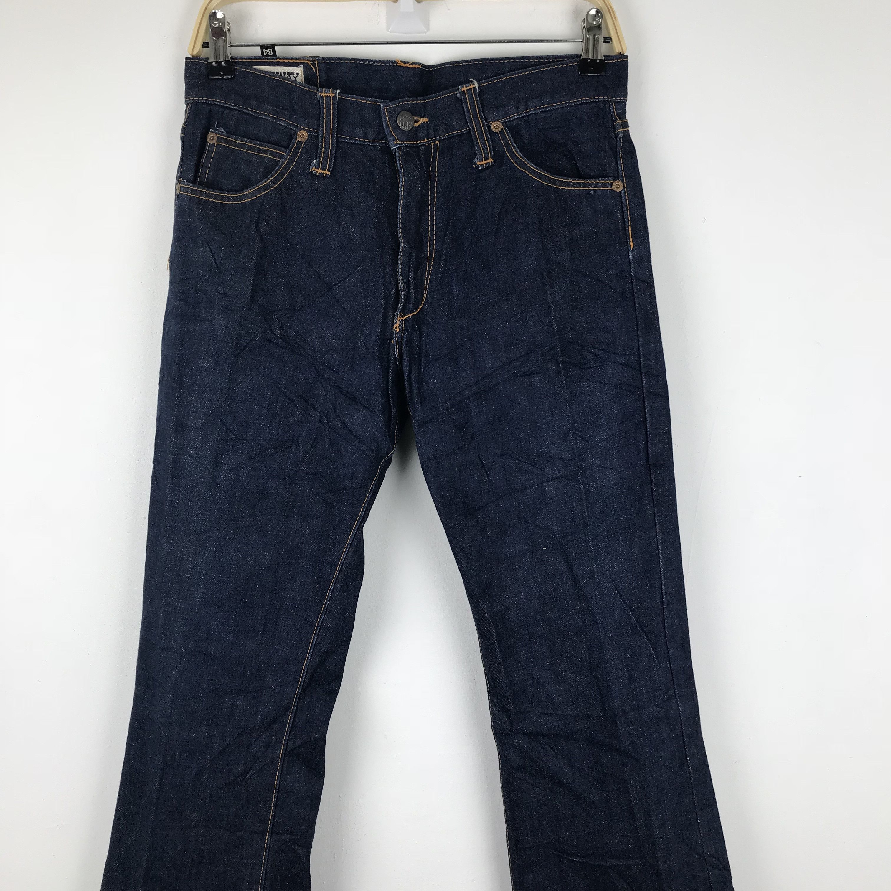 Blue Blue Japan × Vintage X109 VTG BLUE WAY JAPANESE BLUE INDIGO bootcut FLARED DENIM Size US 31 - 5 Thumbnail