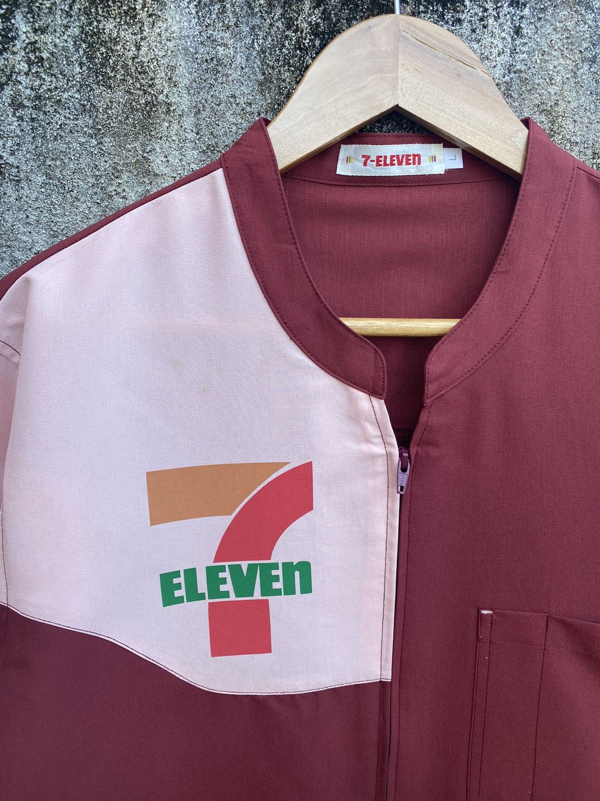 Vintage Vintage 90s 7 ELEVEN Uniform Workwear Zipper Jacket Size US L / EU 52-54 / 3 - 5 Thumbnail