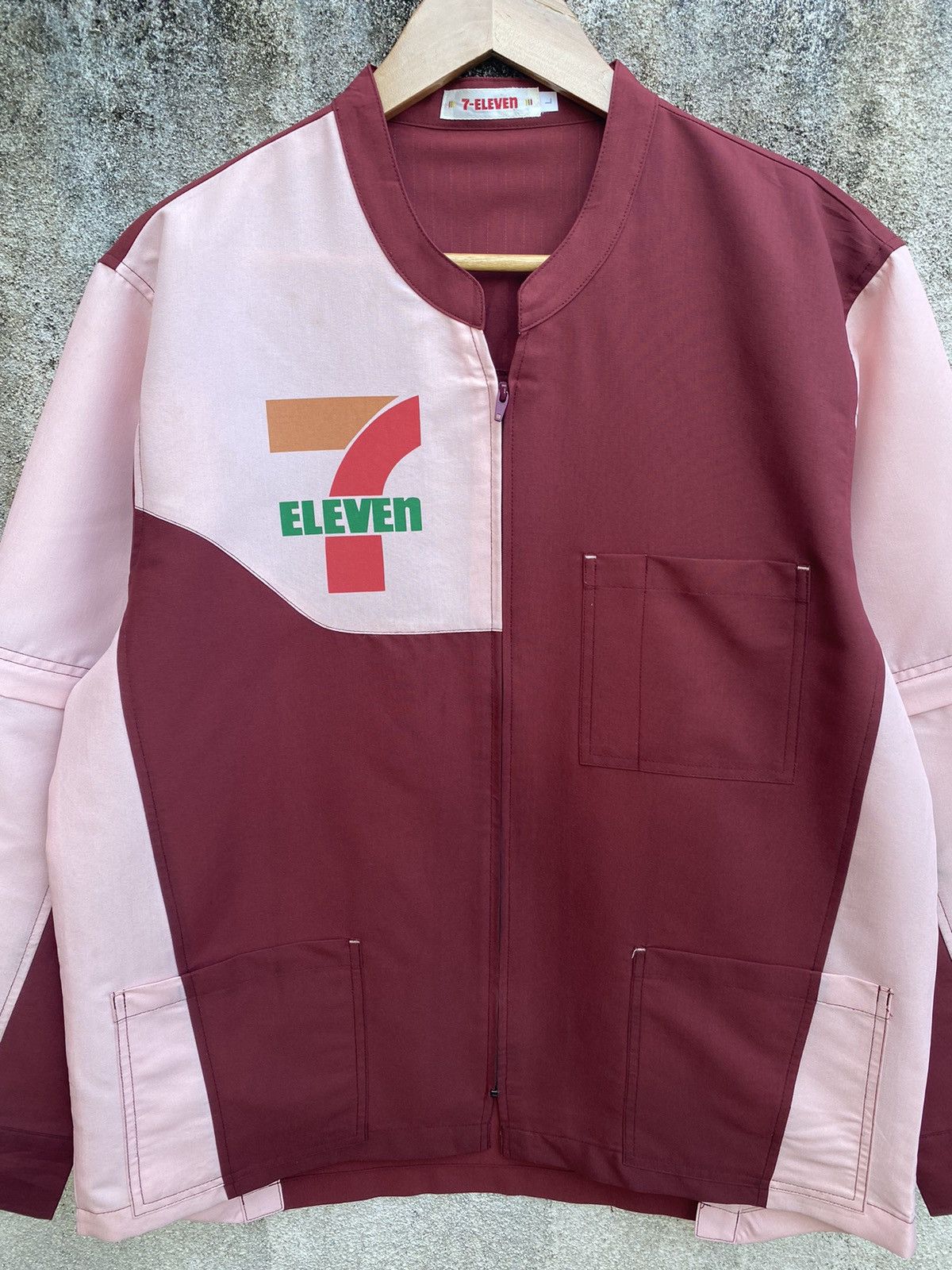 Vintage Vintage 90s 7 ELEVEN Uniform Workwear Zipper Jacket Size US L / EU 52-54 / 3 - 6 Thumbnail