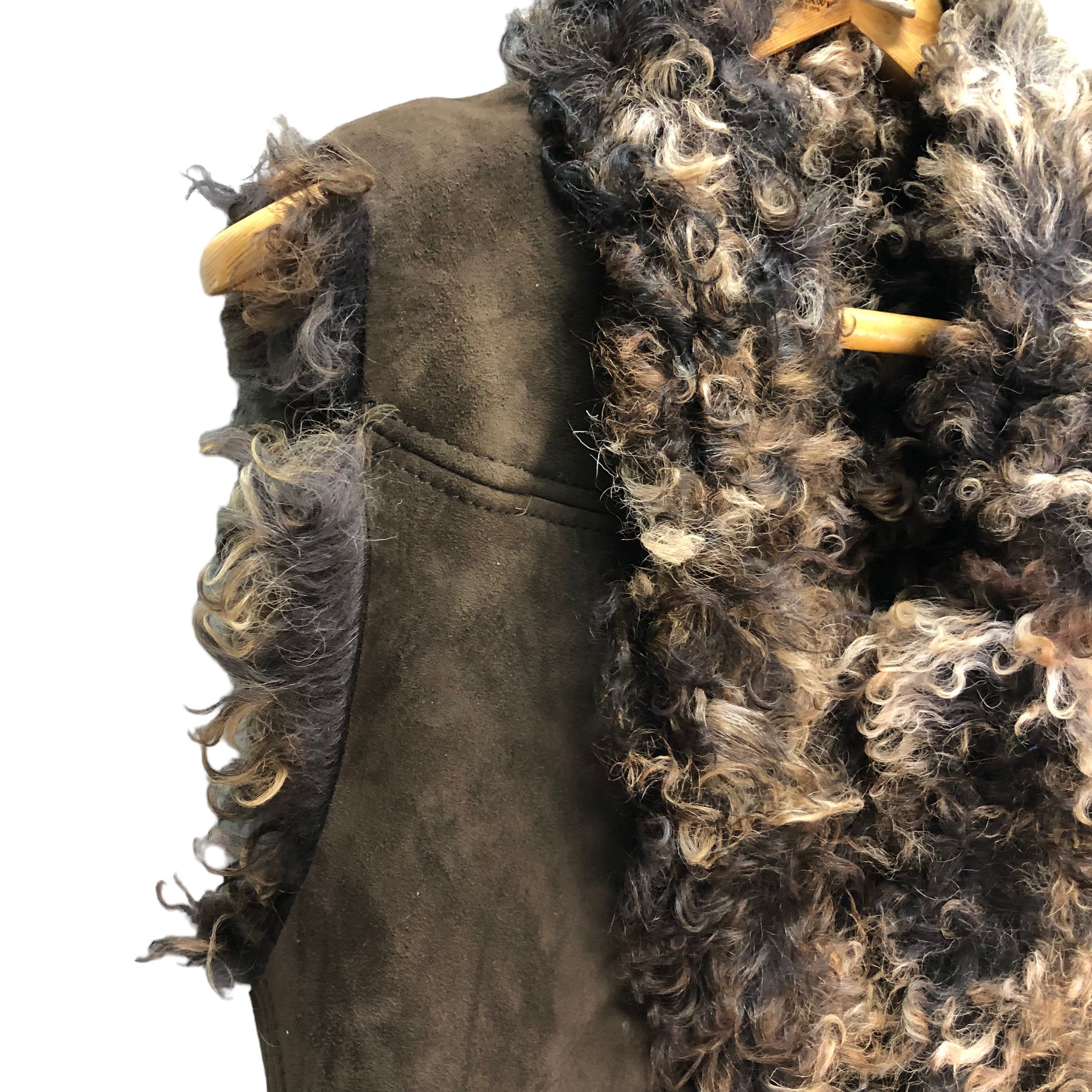 Golden Goose GOLDEN GOOSE FUR SUEDE LEATHER VEST #7261-122 Size S / US 4 / IT 40 - 4 Thumbnail