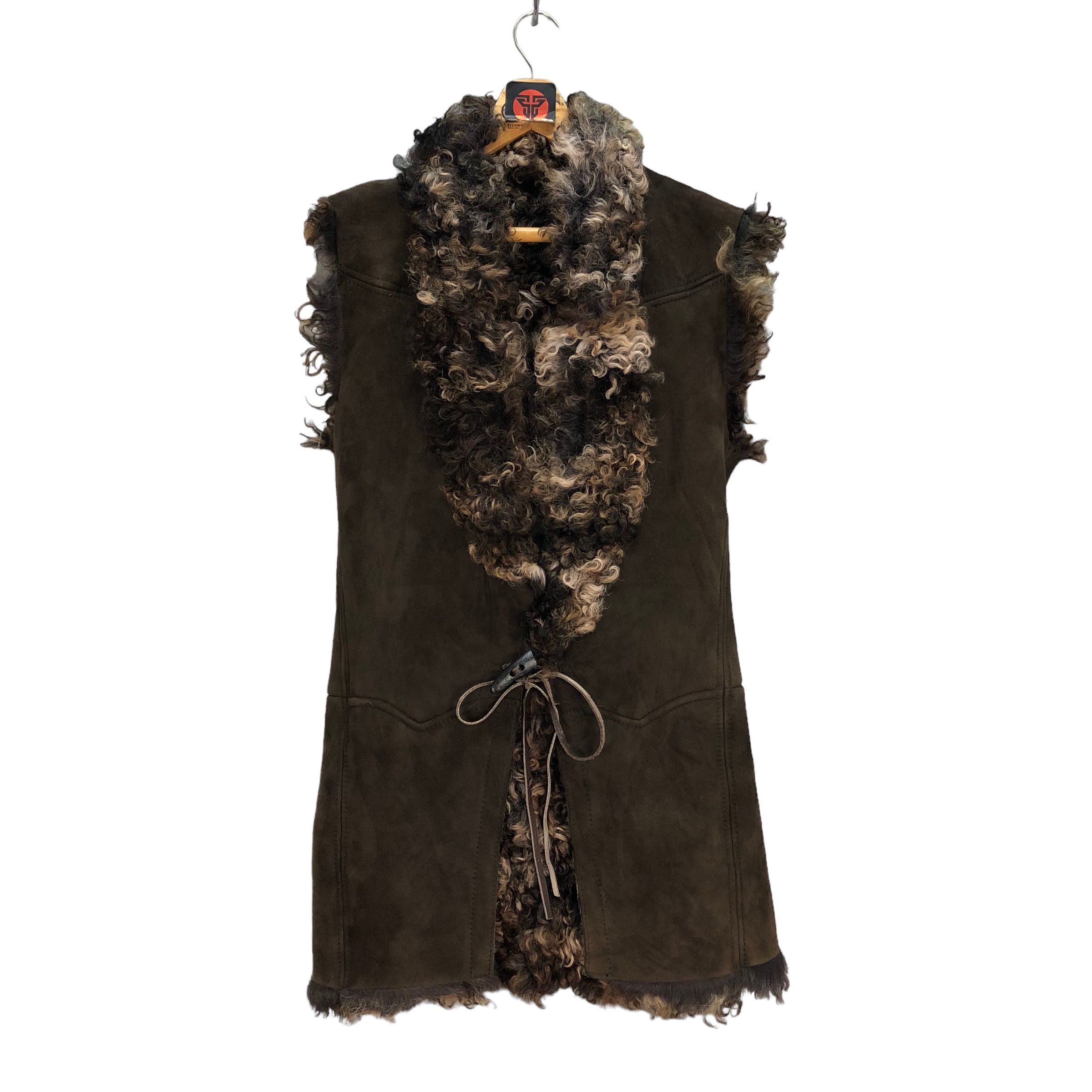 Golden Goose GOLDEN GOOSE FUR SUEDE LEATHER VEST #7261-122 Size S / US 4 / IT 40 - 1 Thumbnail