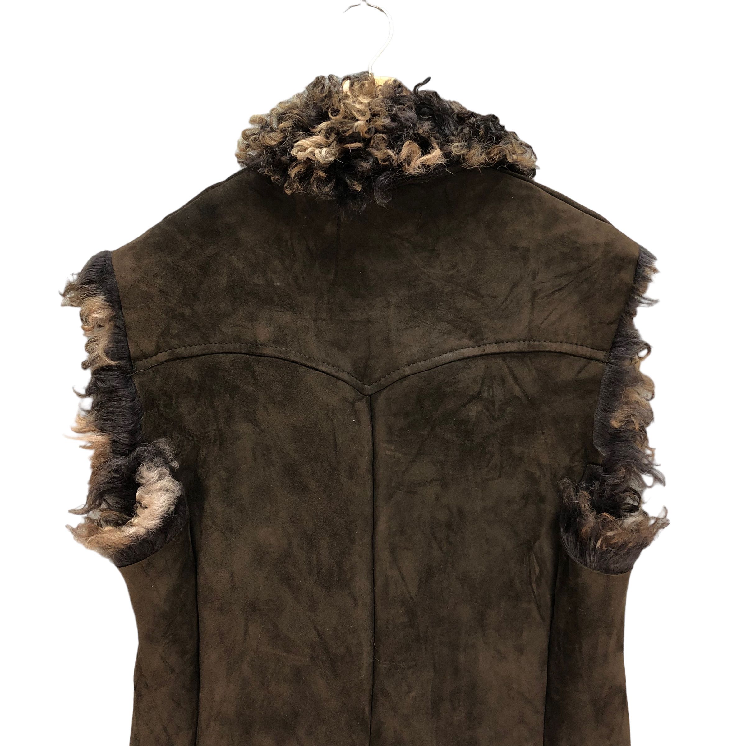 Golden Goose GOLDEN GOOSE FUR SUEDE LEATHER VEST #7261-122 Size S / US 4 / IT 40 - 10 Thumbnail