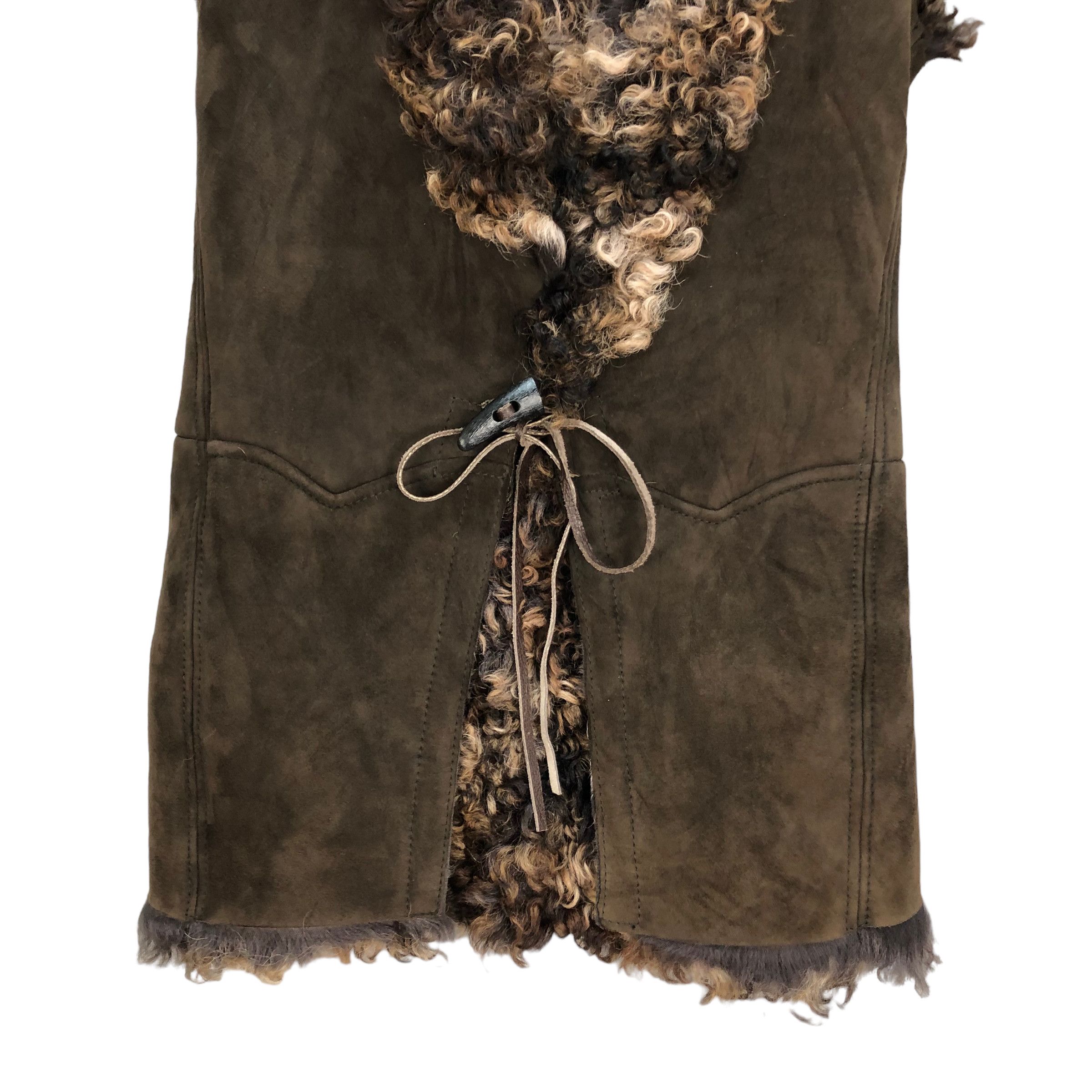 Golden Goose GOLDEN GOOSE FUR SUEDE LEATHER VEST #7261-122 Size S / US 4 / IT 40 - 3 Thumbnail