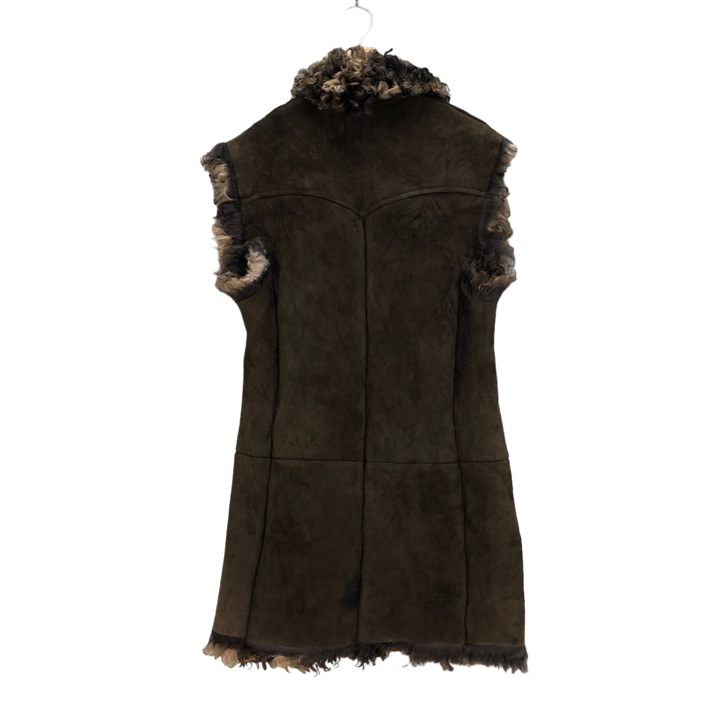 Golden Goose GOLDEN GOOSE FUR SUEDE LEATHER VEST #7261-122 Size S / US 4 / IT 40 - 9 Thumbnail