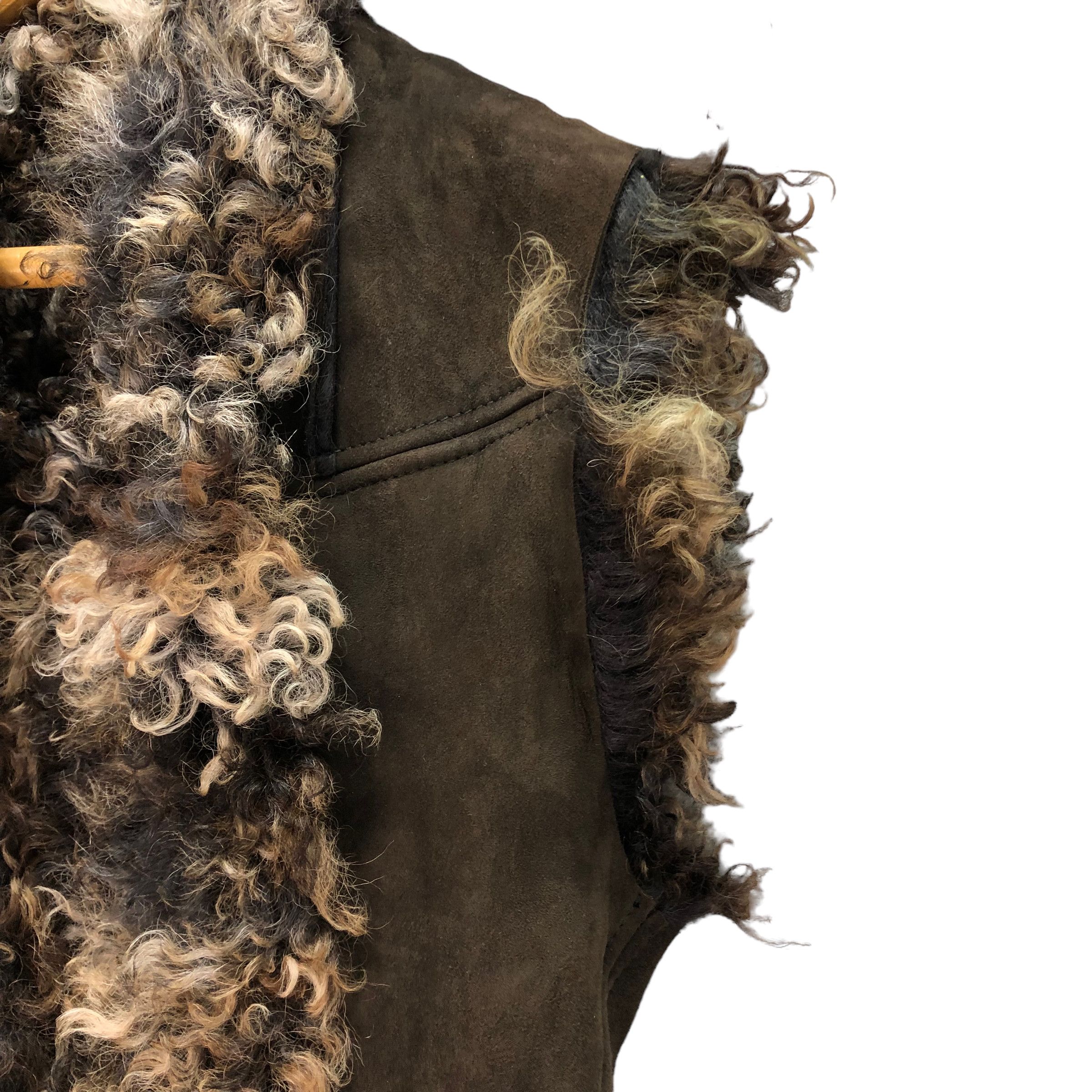 Golden Goose GOLDEN GOOSE FUR SUEDE LEATHER VEST #7261-122 Size S / US 4 / IT 40 - 5 Thumbnail