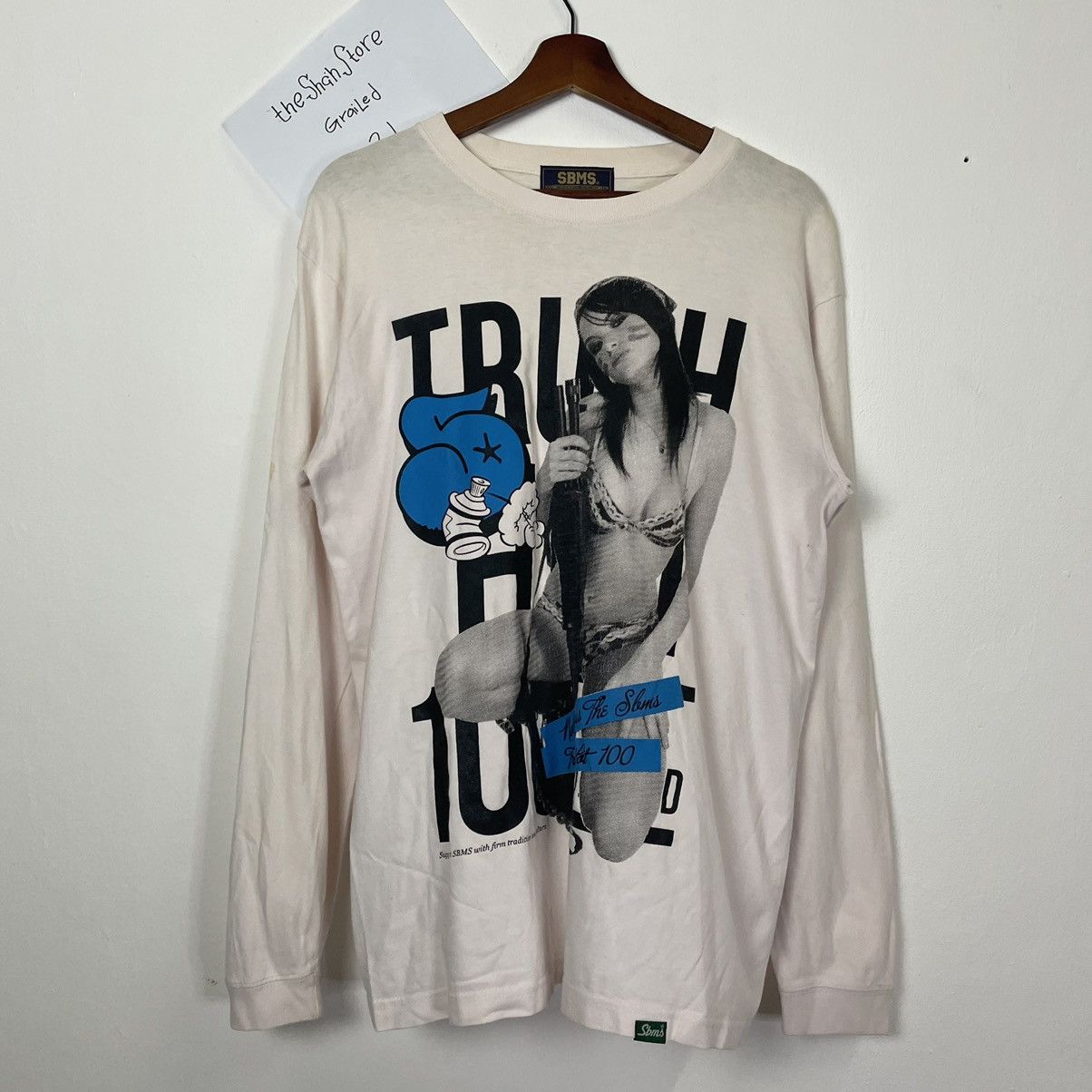 Japanese Brand Vintage SBMS Sexy Girl Long Sleeve T-Shirt Size US M / EU 48-50 / 2 - 1 Thumbnail