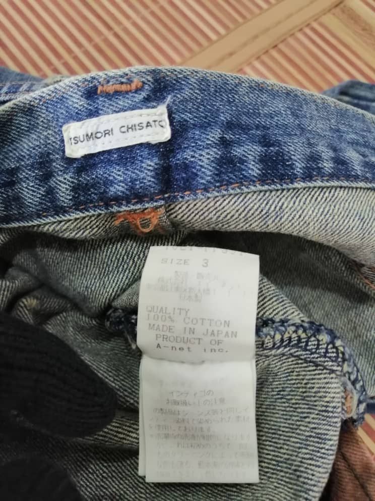 Issey Miyake RARE🔥Tsumori Chisato Blue Distressed Denim Size US 32 / EU 48 - 8 Thumbnail