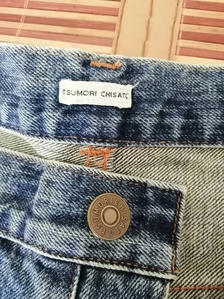 Issey Miyake RARE🔥Tsumori Chisato Blue Distressed Denim Size US 32 / EU 48 - 7 Thumbnail