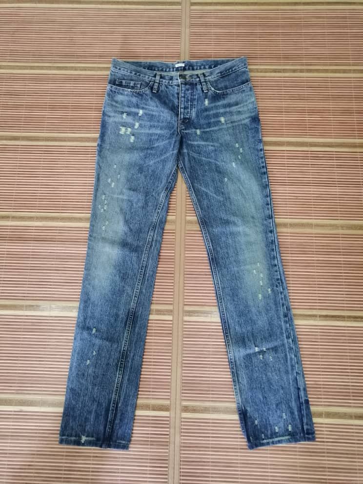 Issey Miyake RARE🔥Tsumori Chisato Blue Distressed Denim Size US 32 / EU 48 - 1 Thumbnail