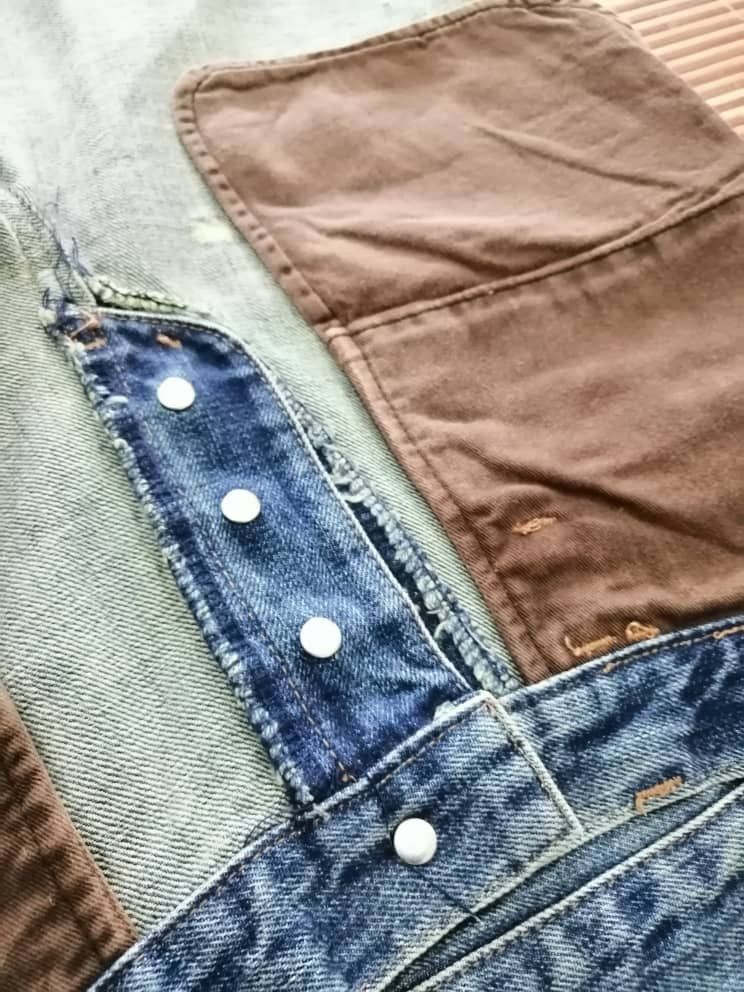 Issey Miyake RARE🔥Tsumori Chisato Blue Distressed Denim Size US 32 / EU 48 - 6 Thumbnail