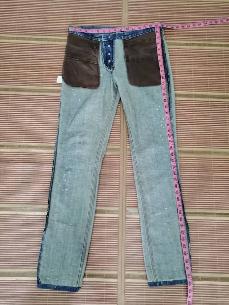 Issey Miyake RARE🔥Tsumori Chisato Blue Distressed Denim Size US 32 / EU 48 - 9 Thumbnail