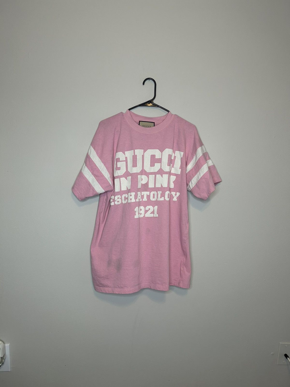 image of Gucci Eschatology In Pink Tee, Men's (Size Small)