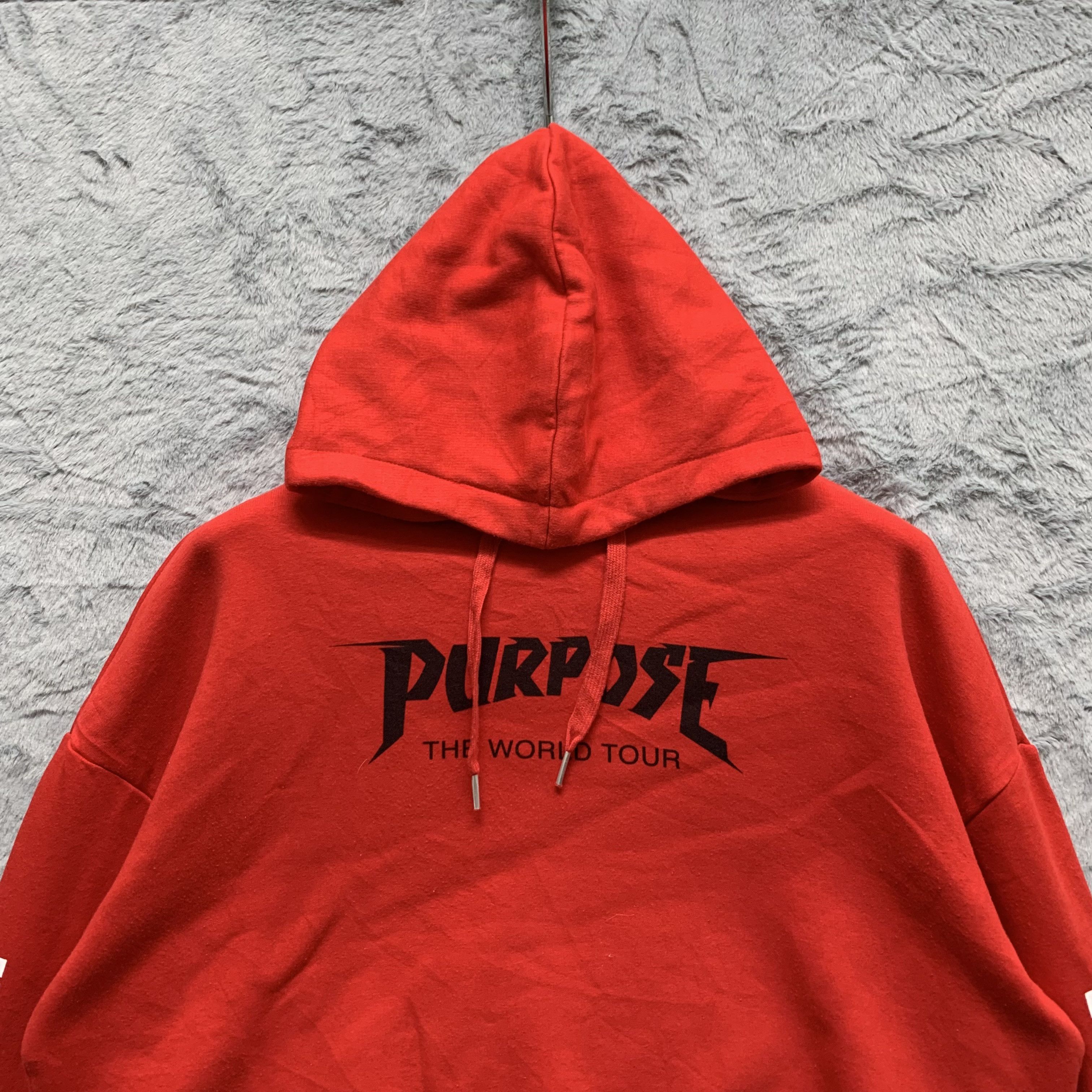 Band Tees Justin Bieber PURPOSE World Tour Cropped Hoodies #4333-150 Size M / US 6-8 / IT 42-44 - 4 Thumbnail