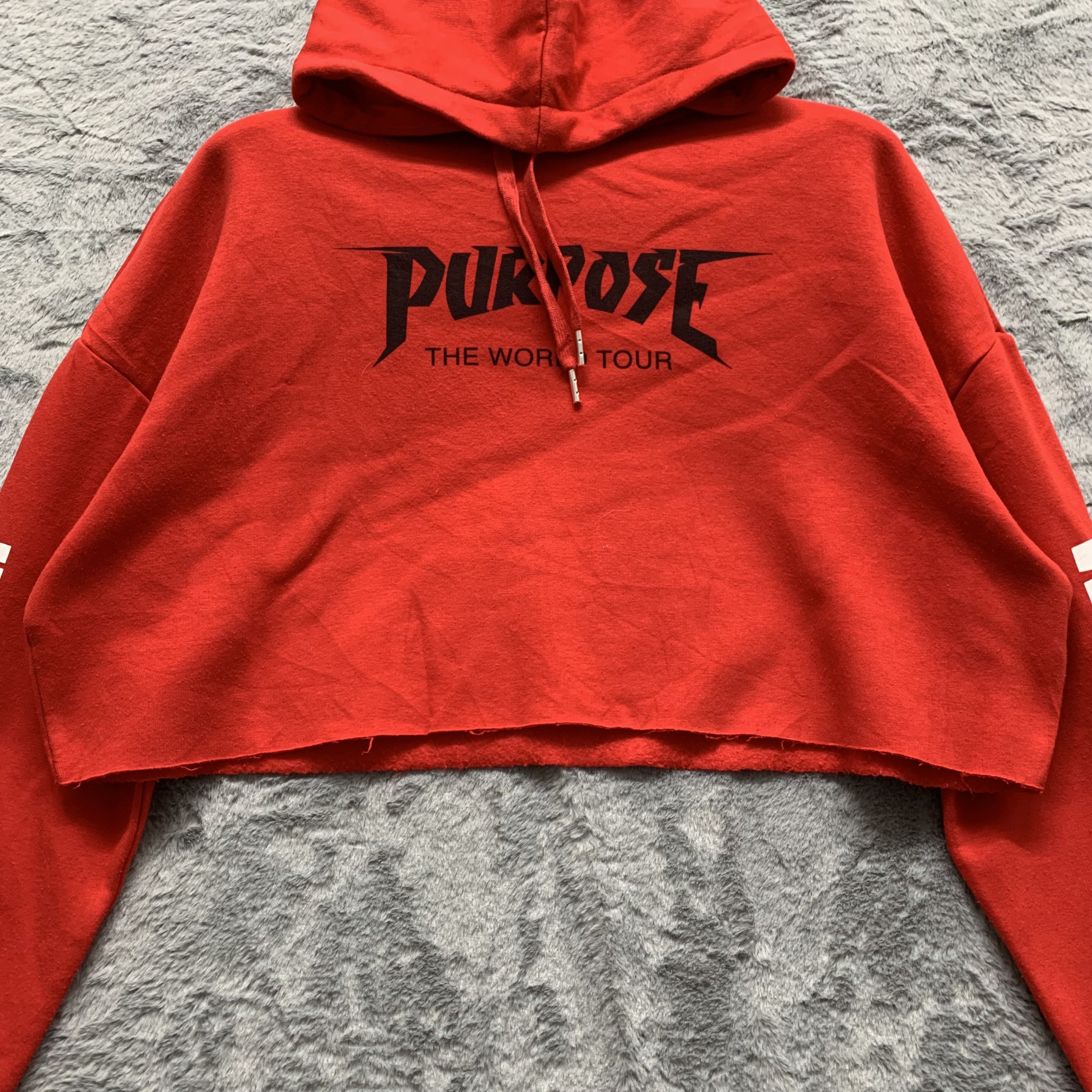 Band Tees Justin Bieber PURPOSE World Tour Cropped Hoodies #4333-150 Size M / US 6-8 / IT 42-44 - 6 Thumbnail