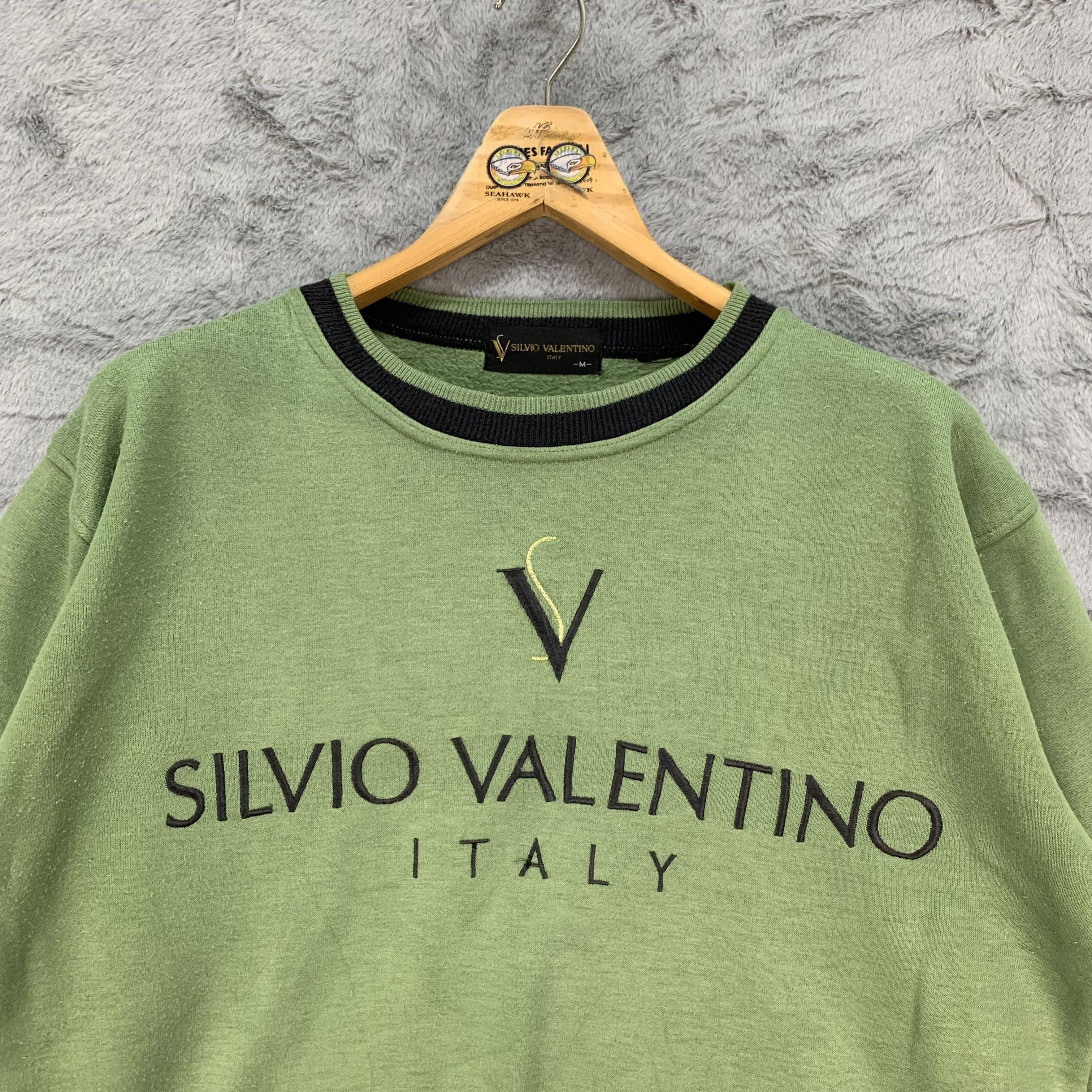 Valentino Silvio Valentino Embroidery Big Logo Sweatshirts #4256-147 Size US M / EU 48-50 / 2 - 2 Thumbnail