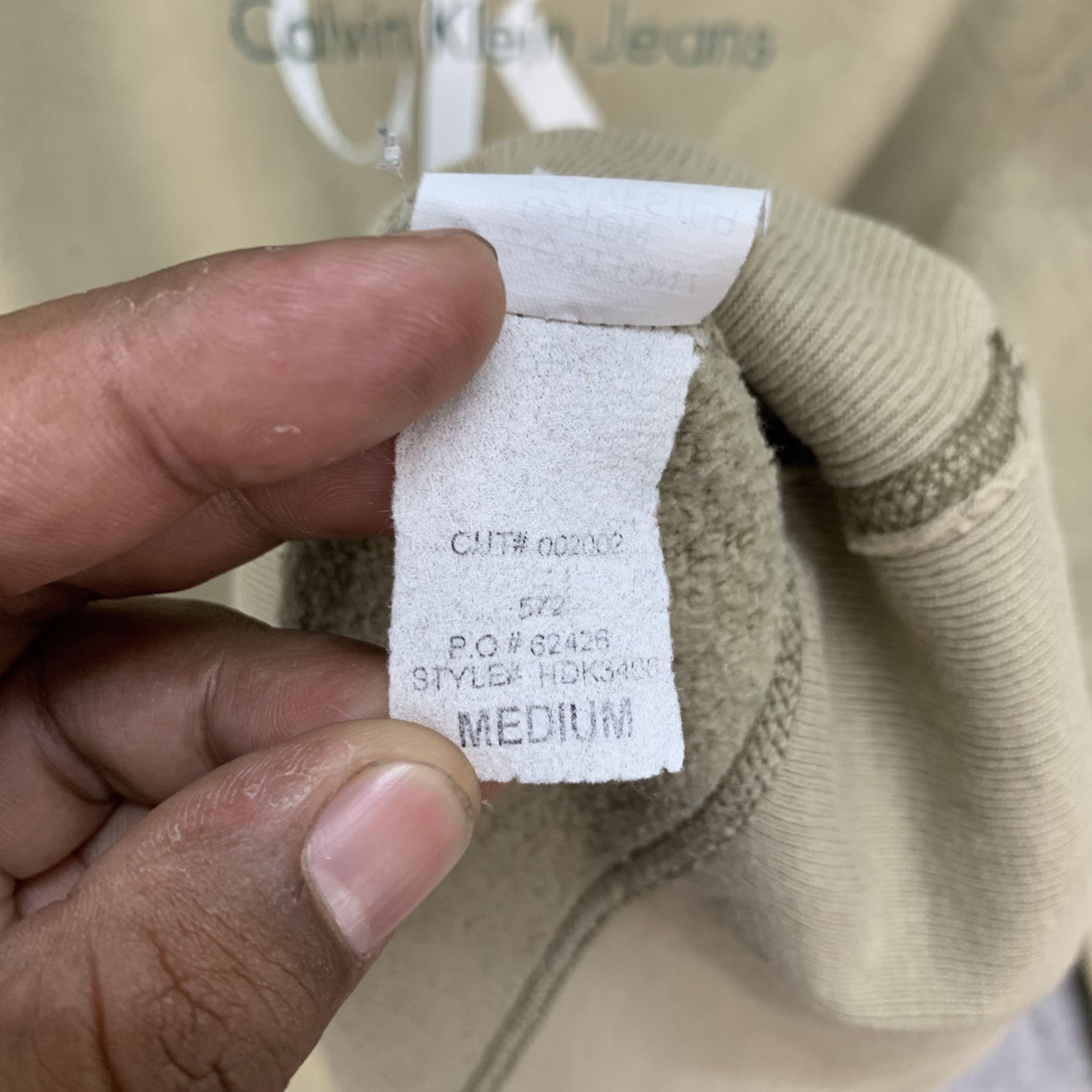 Calvin Klein Vintage Calvin Klein Big Logo Sweatshirts #4253-147 Size US M / EU 48-50 / 2 - 9 Thumbnail