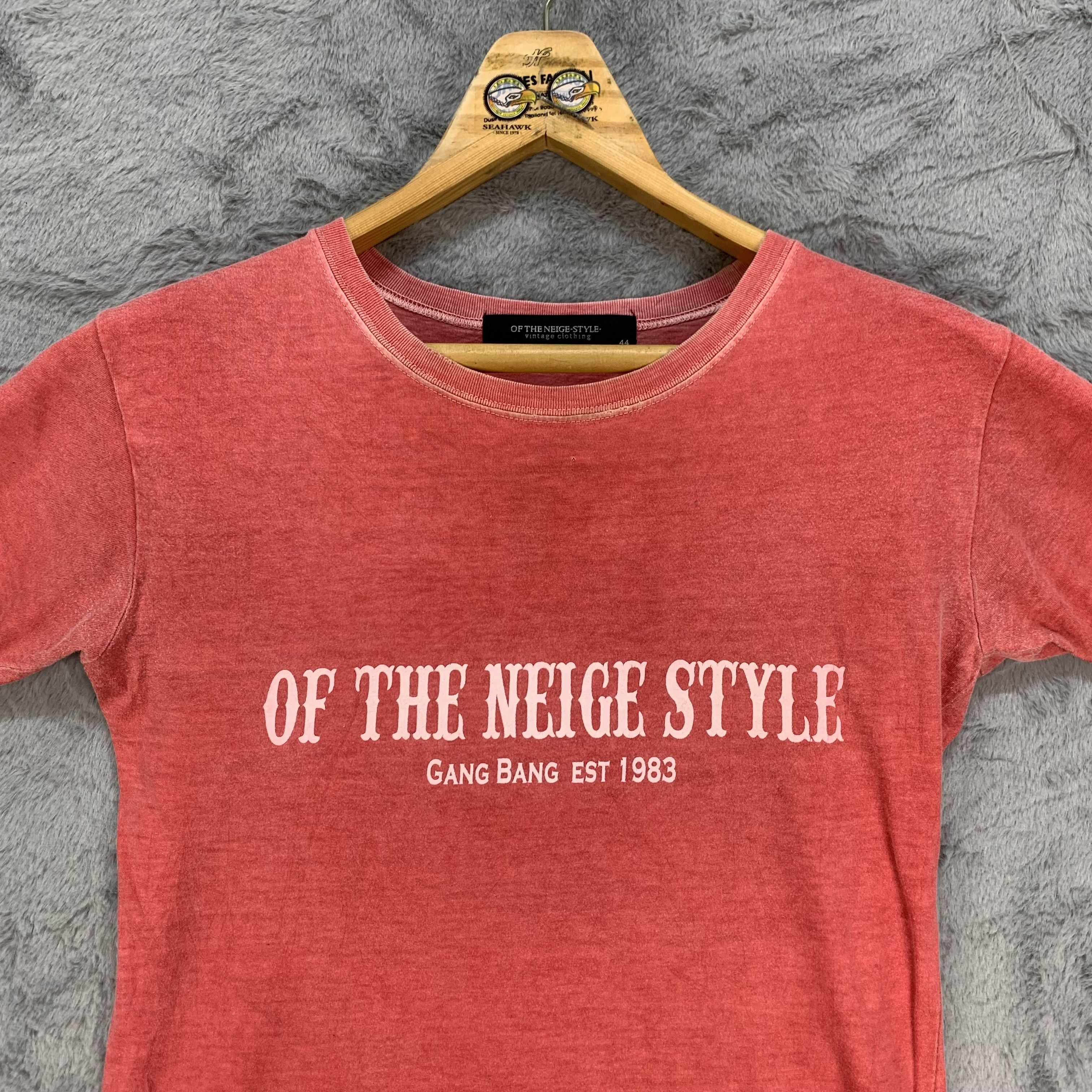 Vintage OF THE NEIGE-STYLE- Gang Bang Eagle Graphic Tees #4245-147 Size US S / EU 44-46 / 1 - 4 Thumbnail