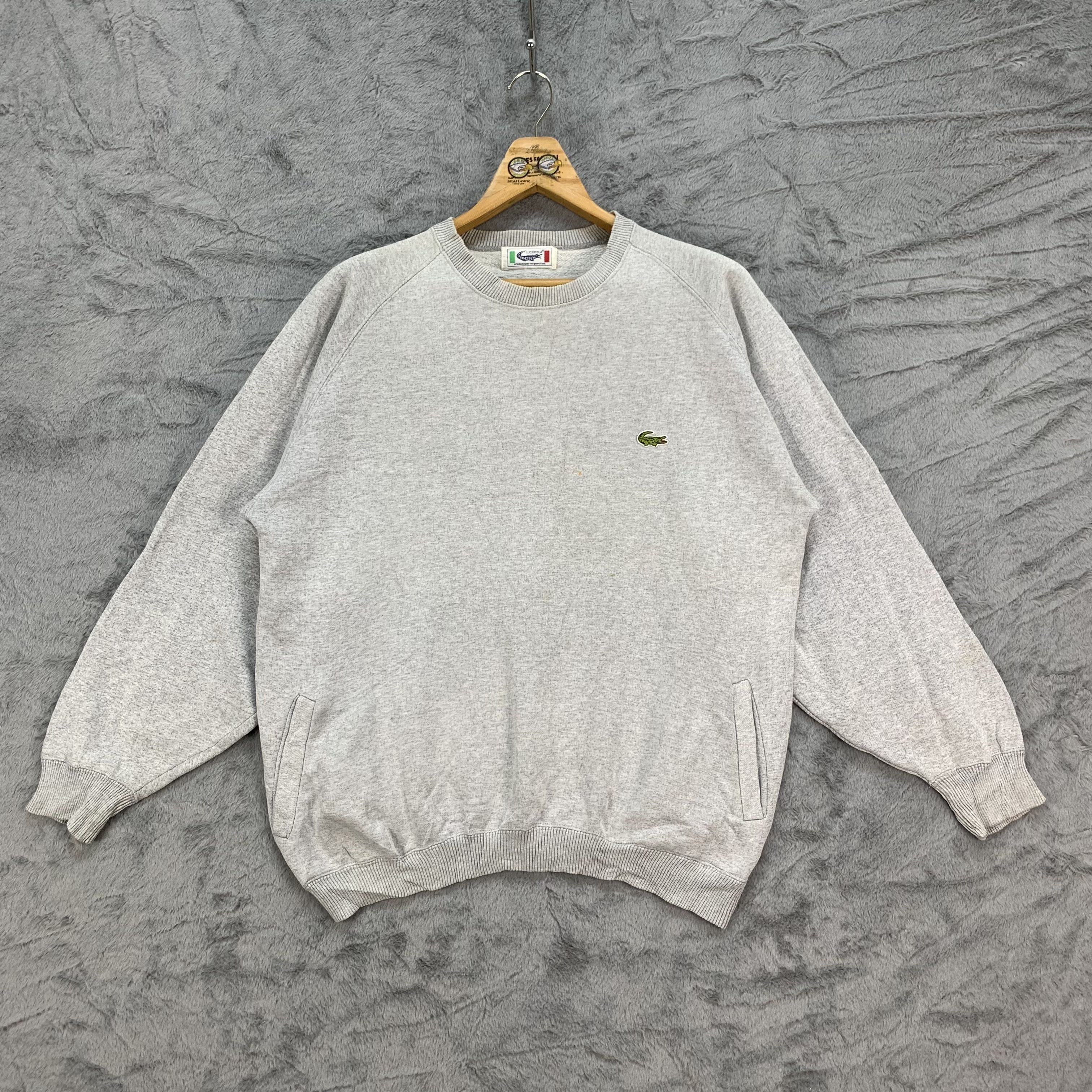 Japanese Brand Lucertola Crocodile Logo Pockets Sweatshirts #4243-147 Size US M / EU 48-50 / 2 - 1 Thumbnail