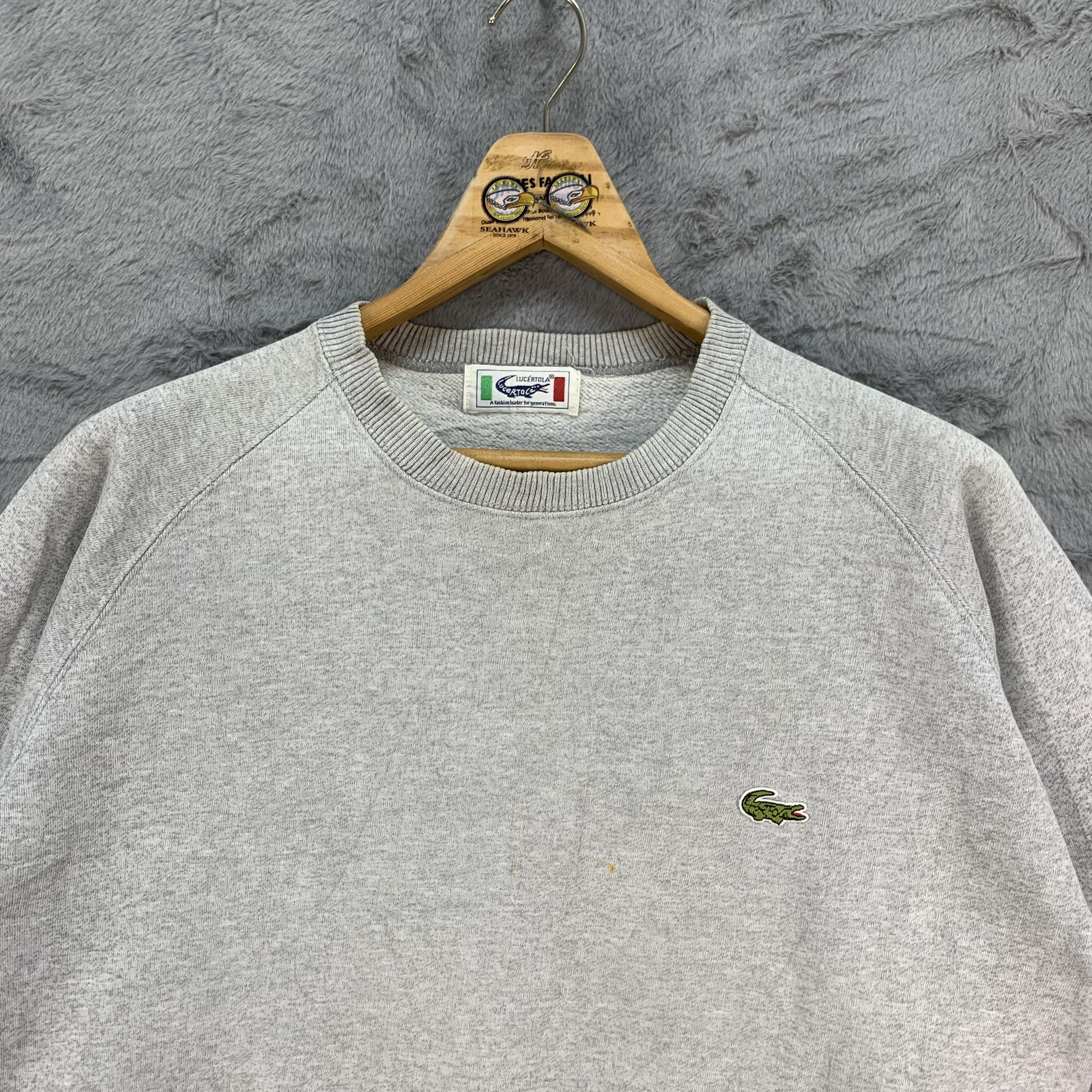 Japanese Brand Lucertola Crocodile Logo Pockets Sweatshirts #4243-147 Size US M / EU 48-50 / 2 - 2 Thumbnail