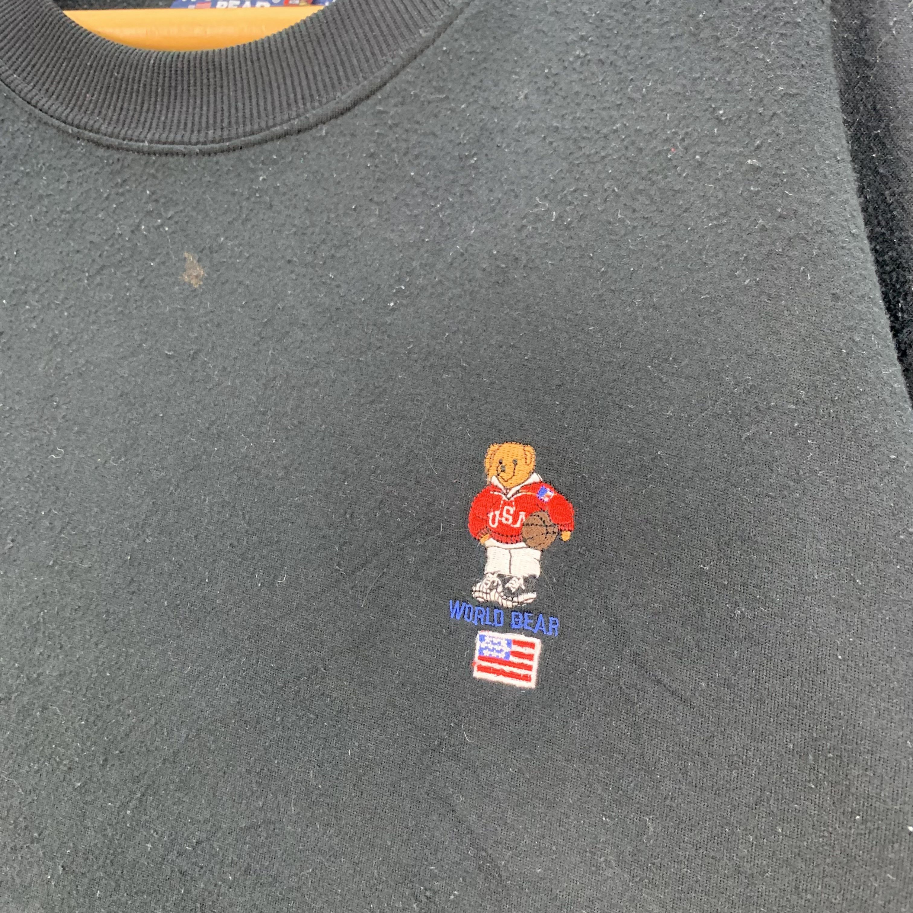 Other World Bear USA Embroidery Small Logo Sweatshirts #4235-147 Size US L / EU 52-54 / 3 - 3 Thumbnail
