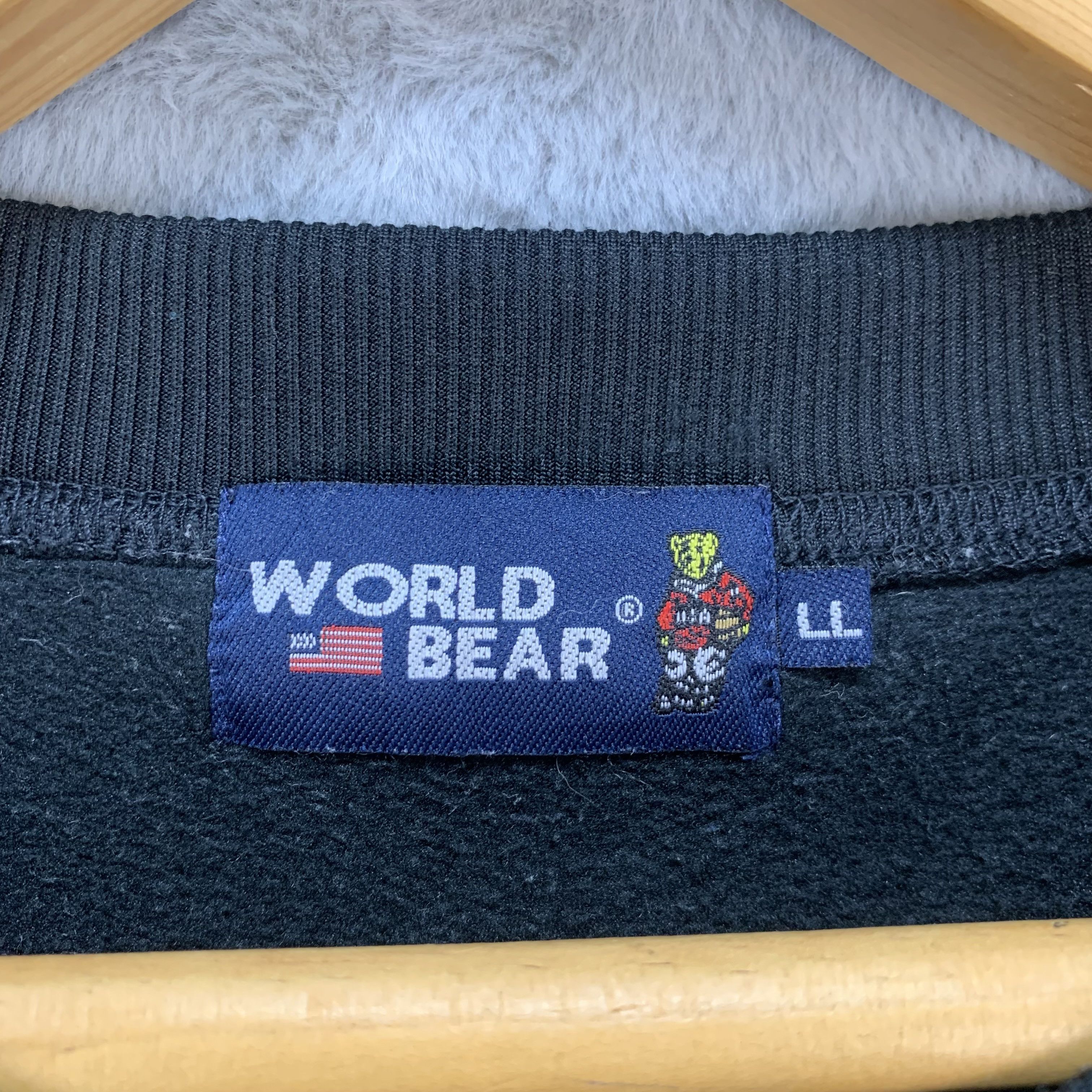 Other World Bear USA Embroidery Small Logo Sweatshirts #4235-147 Size US L / EU 52-54 / 3 - 6 Thumbnail