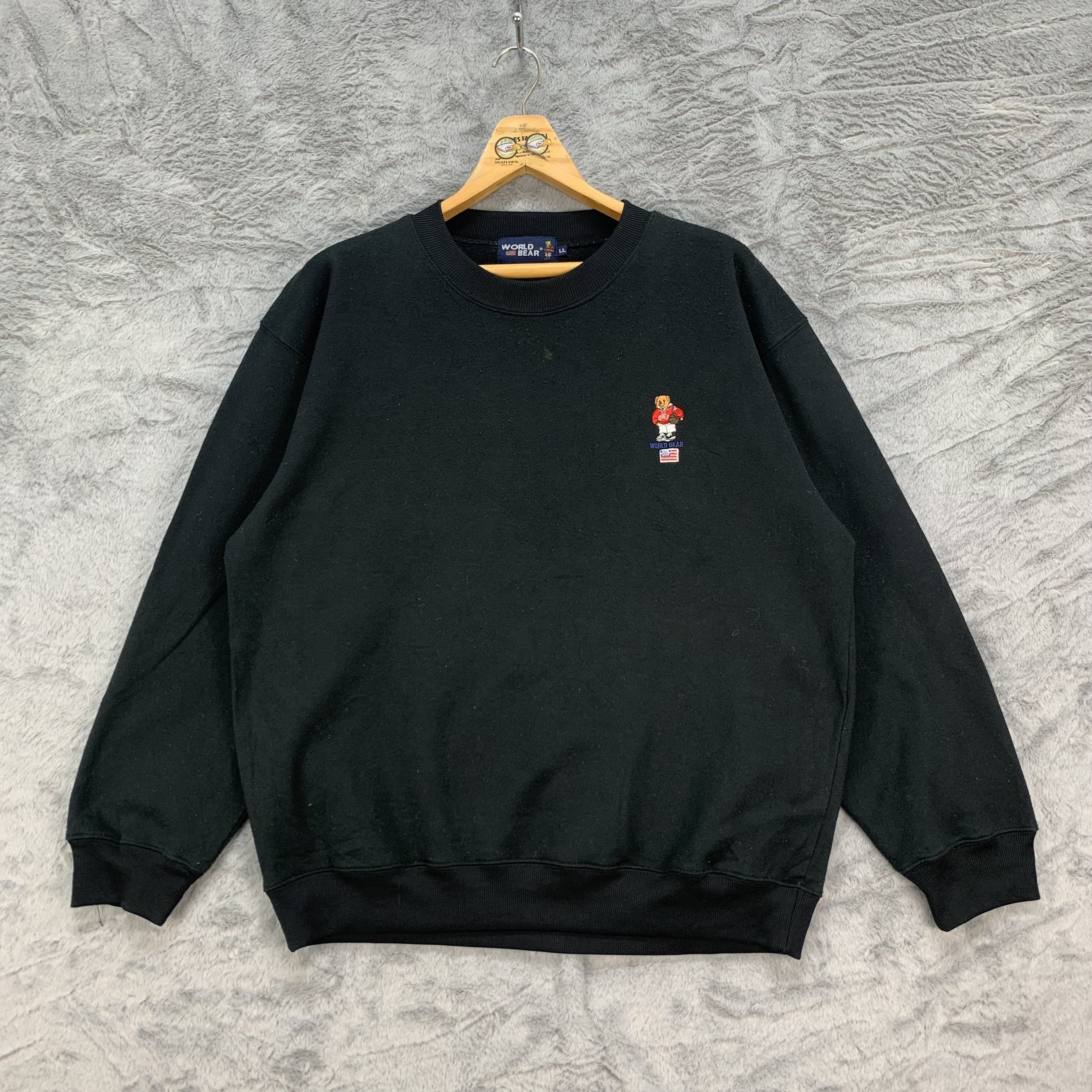 Other World Bear USA Embroidery Small Logo Sweatshirts #4235-147 Size US L / EU 52-54 / 3 - 1 Thumbnail