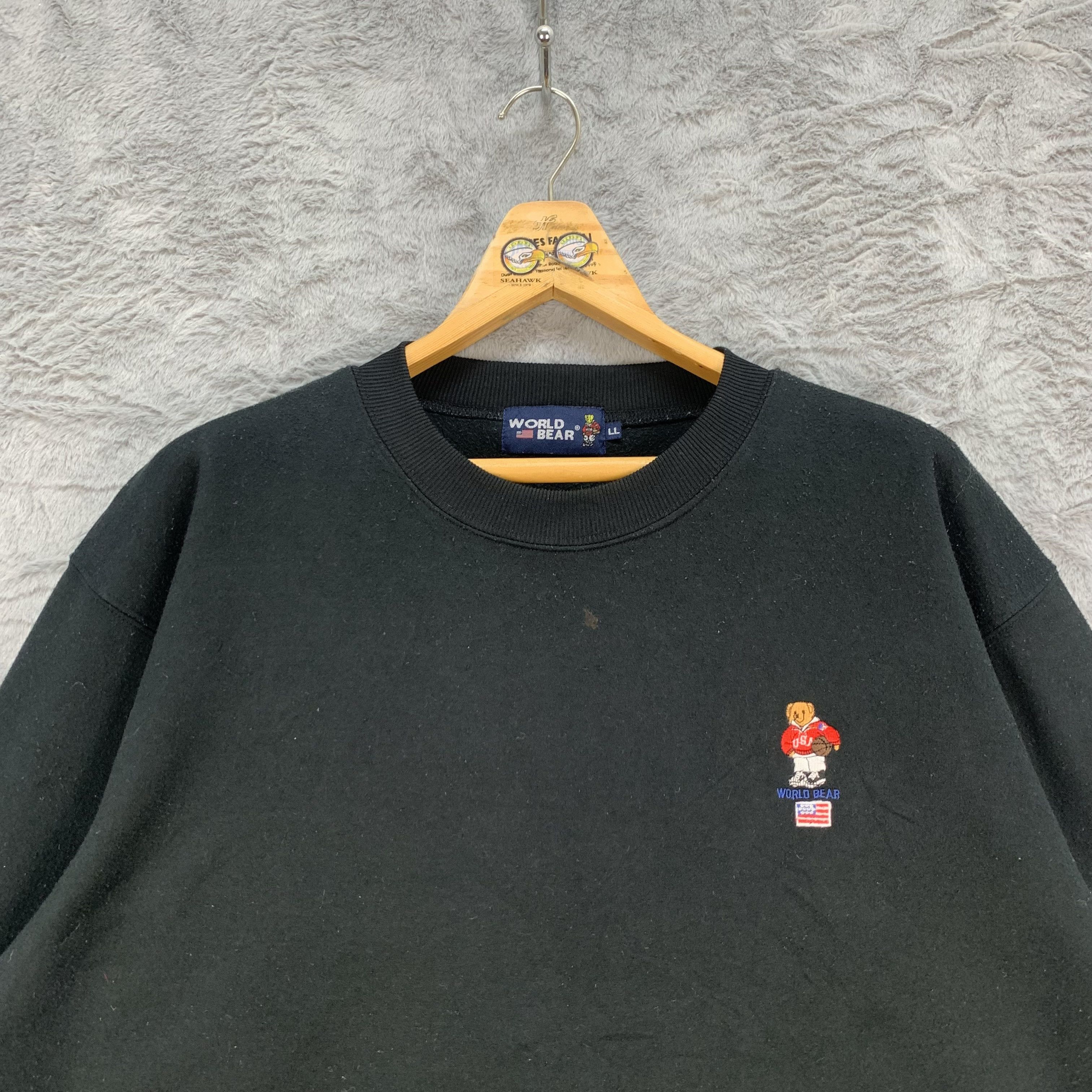 Other World Bear USA Embroidery Small Logo Sweatshirts #4235-147 Size US L / EU 52-54 / 3 - 2 Thumbnail