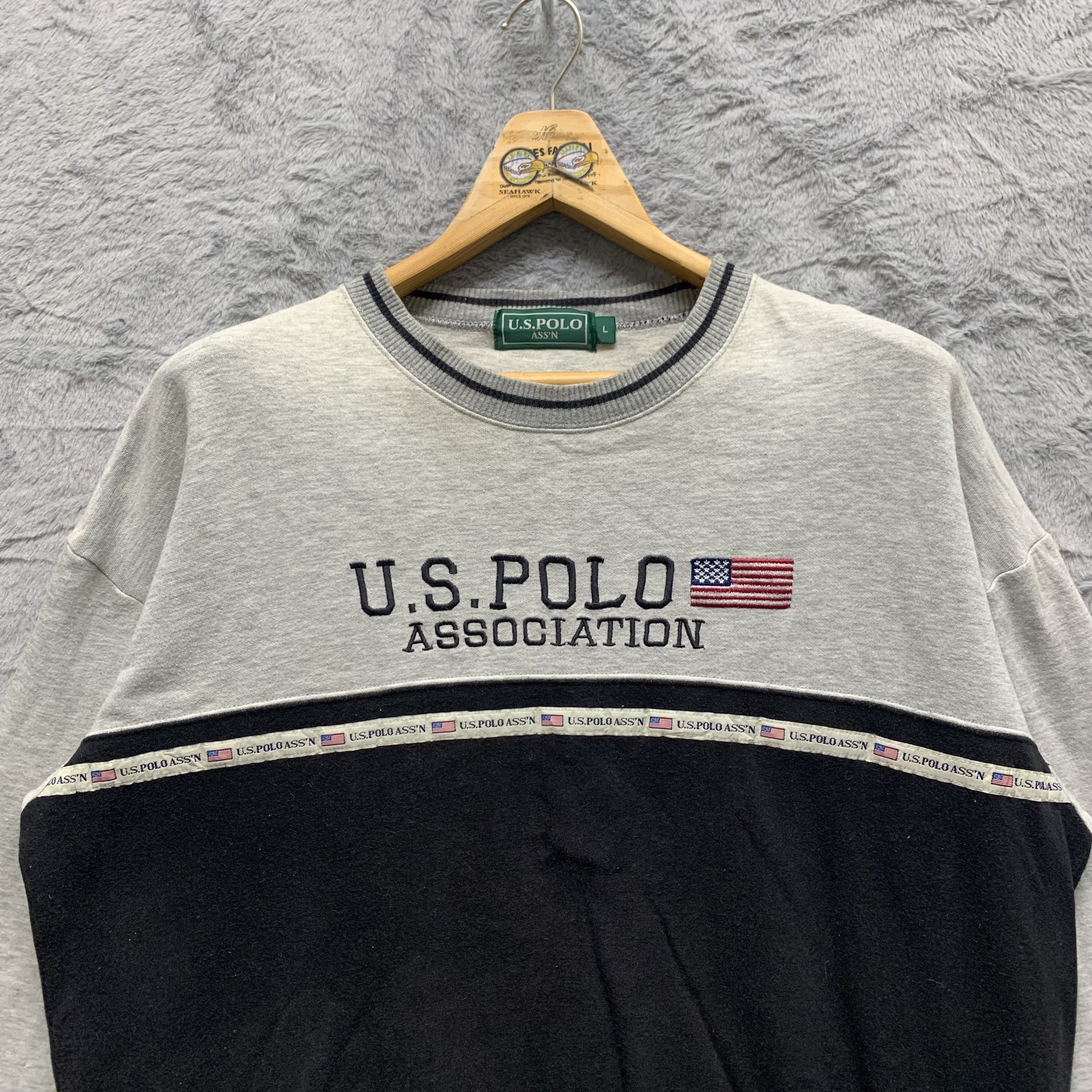 U.S. Polo Assn. U.S. Polo Assn. Big Logo Colorblock Sweatshirts #4342-150 Size US L / EU 52-54 / 3 - 2 Thumbnail