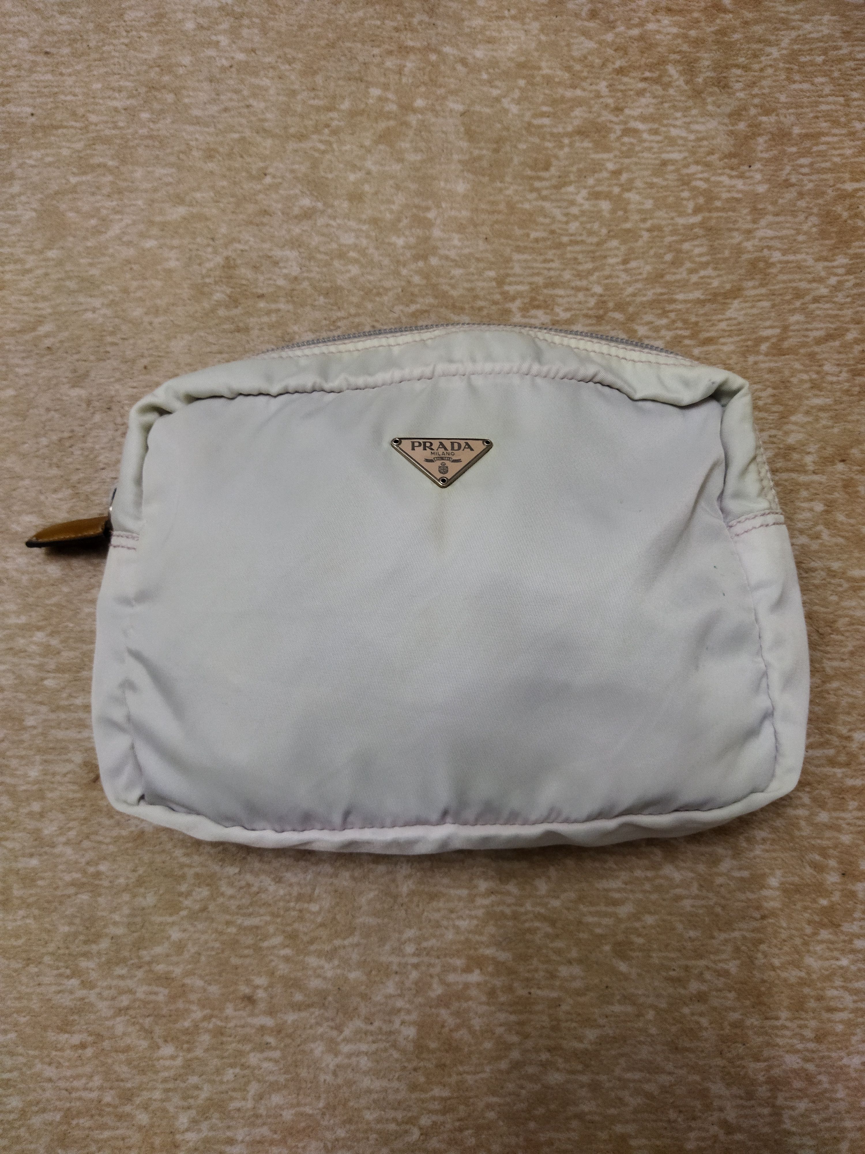 image of Prada Nylon Pouches in Grey, Men's