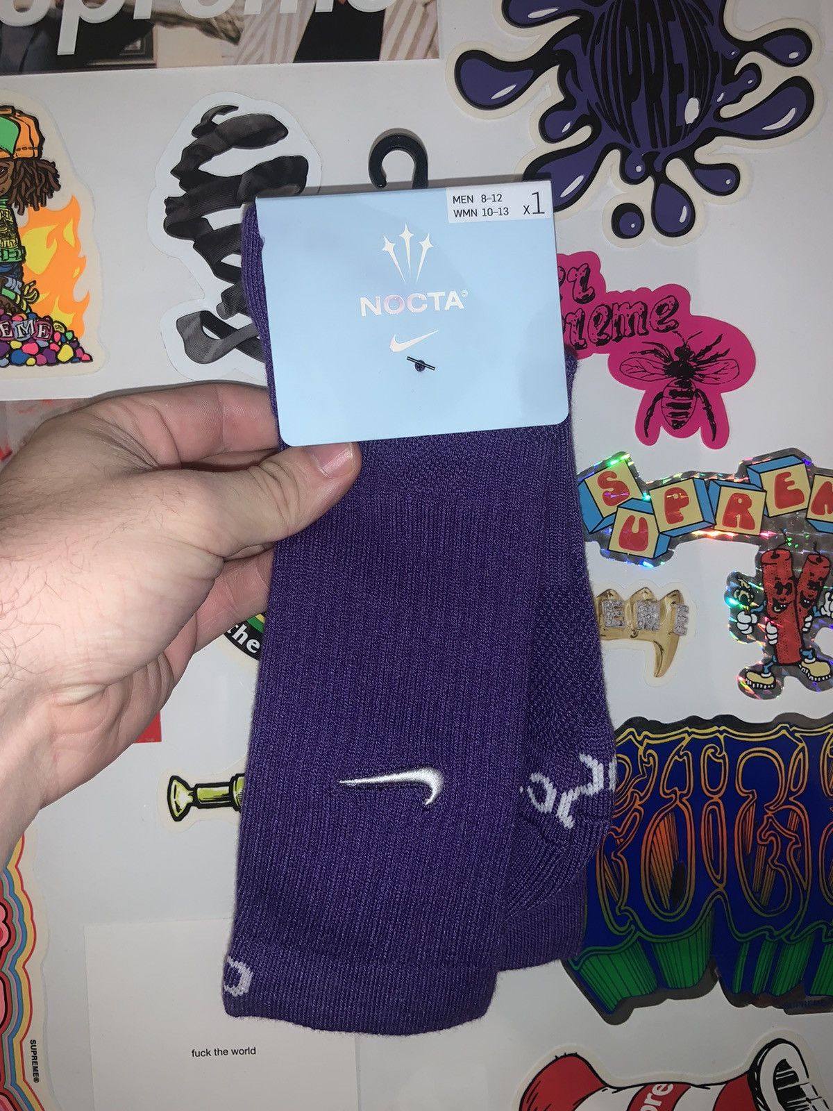Drake × Nike Nocta Purple Socks Size ONE SIZE - 1 Thumbnail