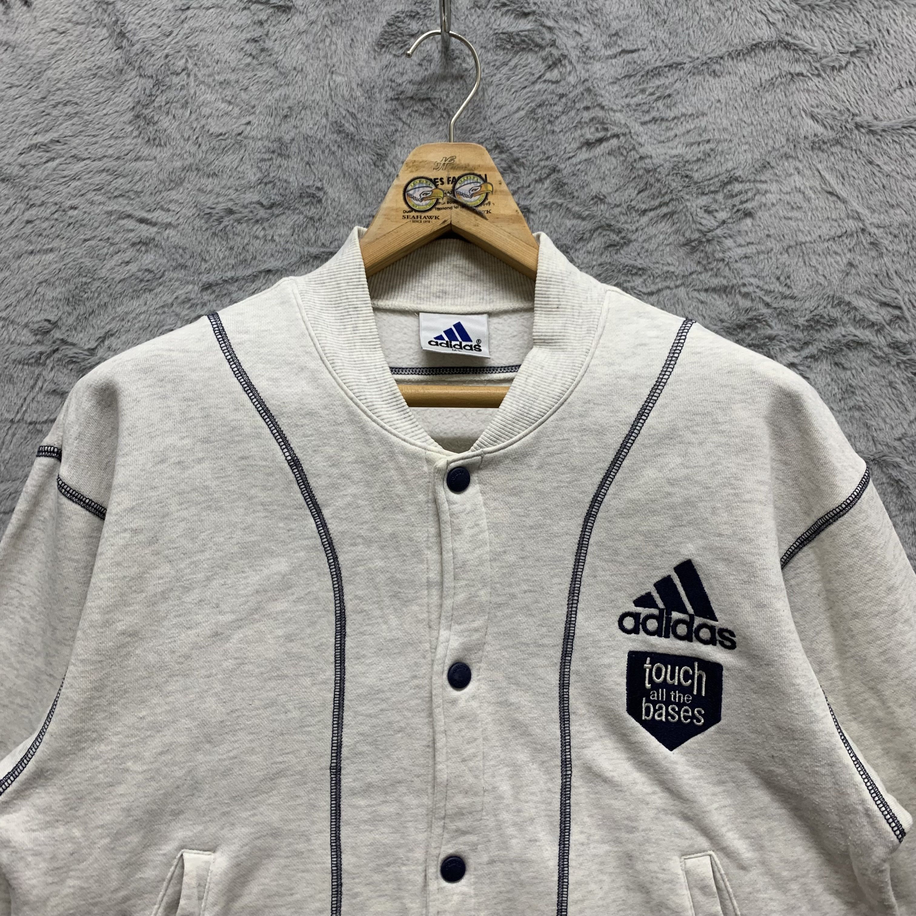 Adidas Vintage Adidas Varsity Jacket #4328-150 Size US M / EU 48-50 / 2 - 2 Thumbnail