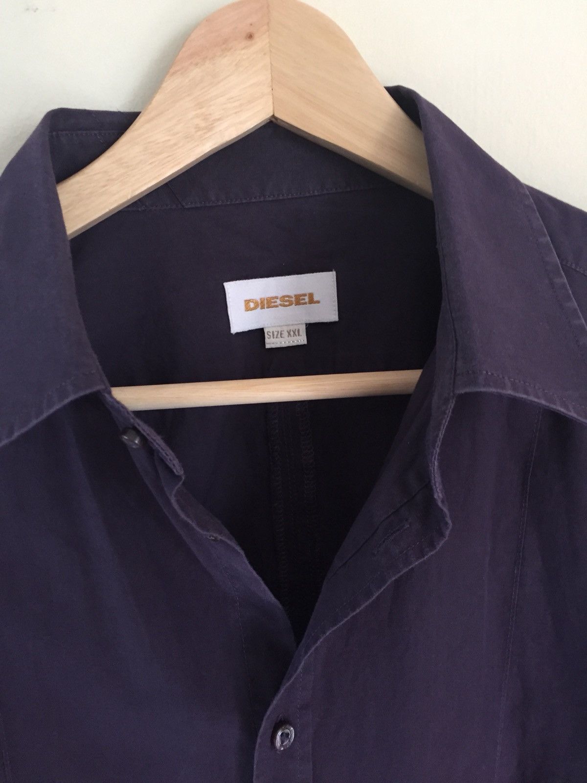 Diesel Diesel Purple Cotton Elegant Shirt Size US L / EU 52-54 / 3 - 2 Thumbnail